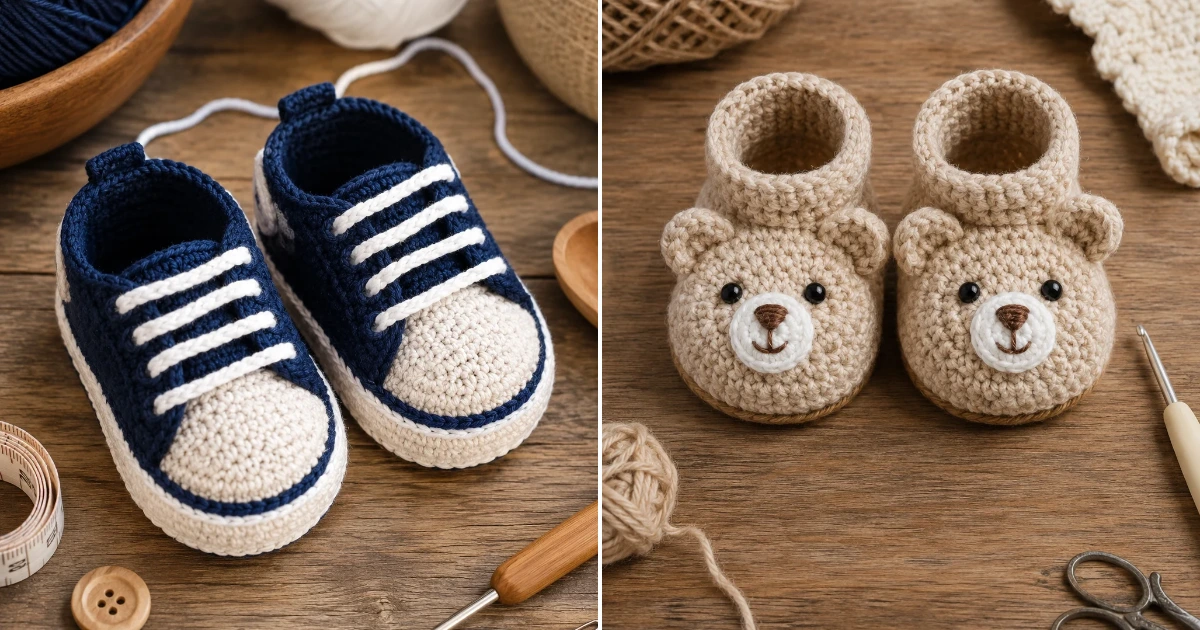 Crochet baby shoes for boys: 11 Perfect DIY Ideas for crochet baby shoes for boys