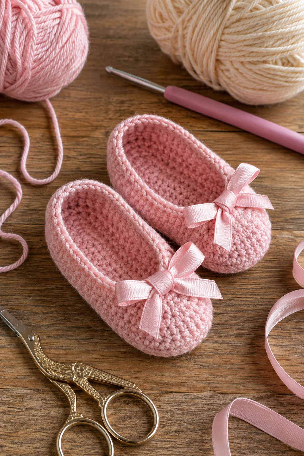 Mini Ballet Flats — crochet baby shoes free style outfit