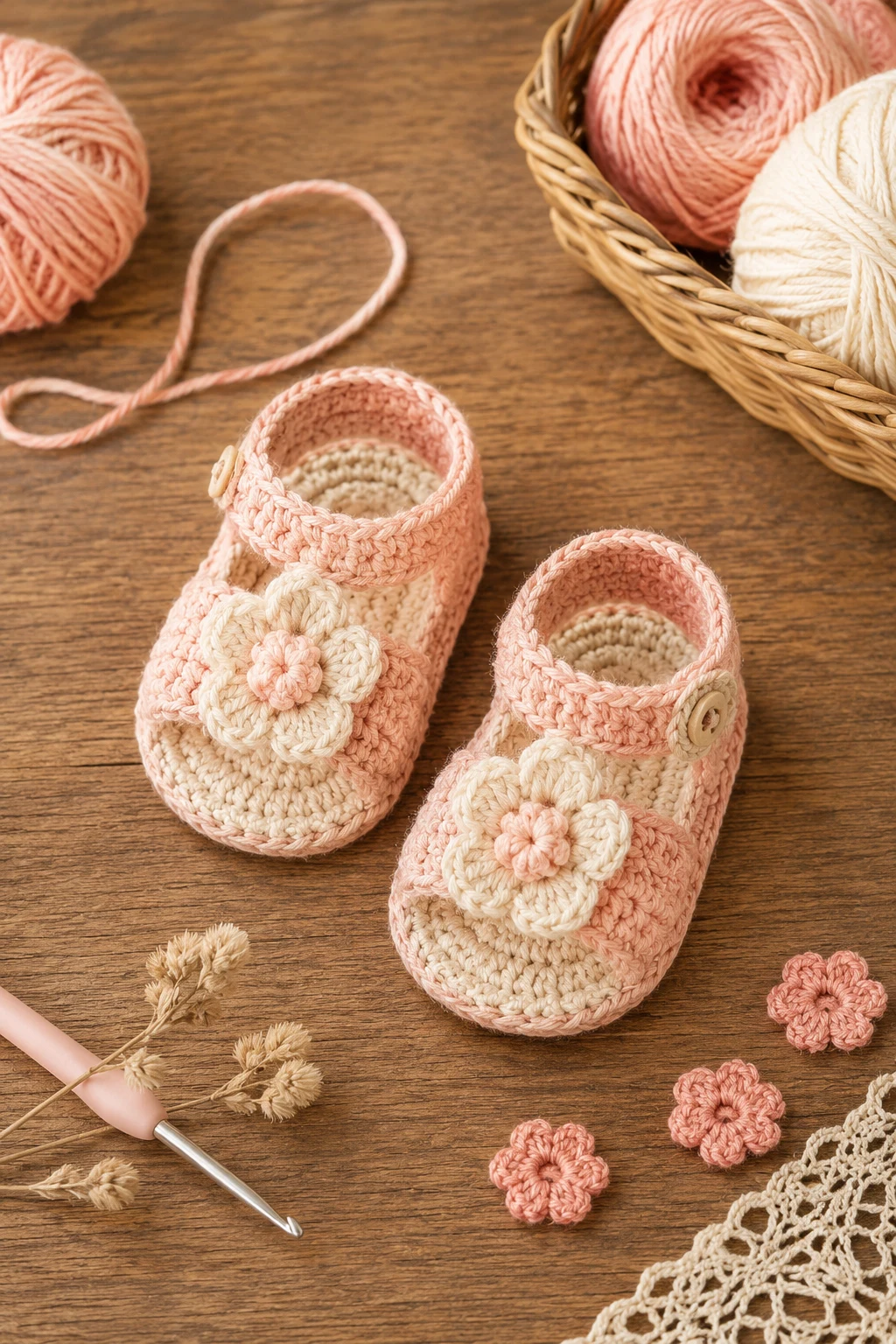 Crochet Baby Sandals for Summer — crochet baby shoes free style outfit