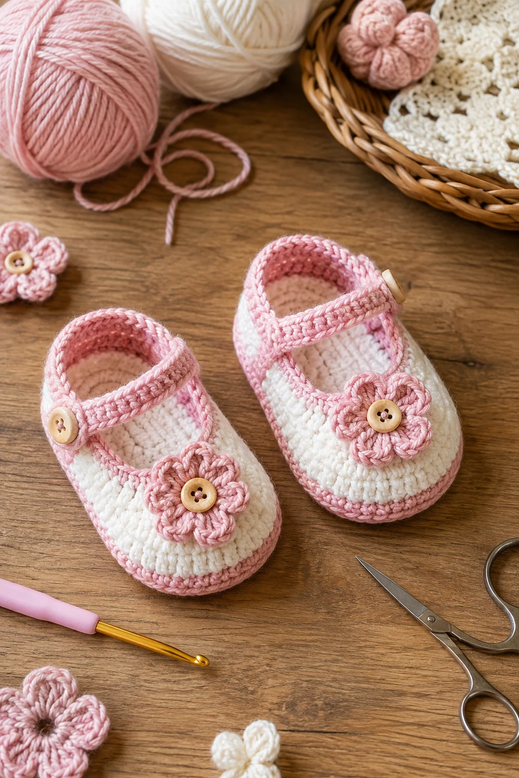 Crochet Baby Girl Shoes for 3–6 Months — crochet baby shoes girl style outfit