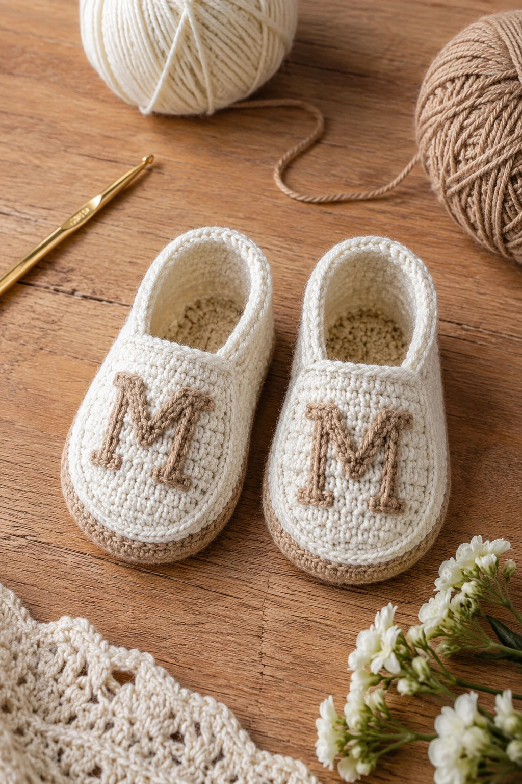 Personalized Monogram Shoes — crochet baby shoes ideas style outfit