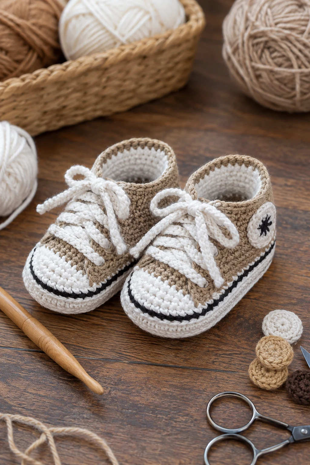Crochet Baby Sneakers for 6–12 Months — crochet baby sneakers style outfit