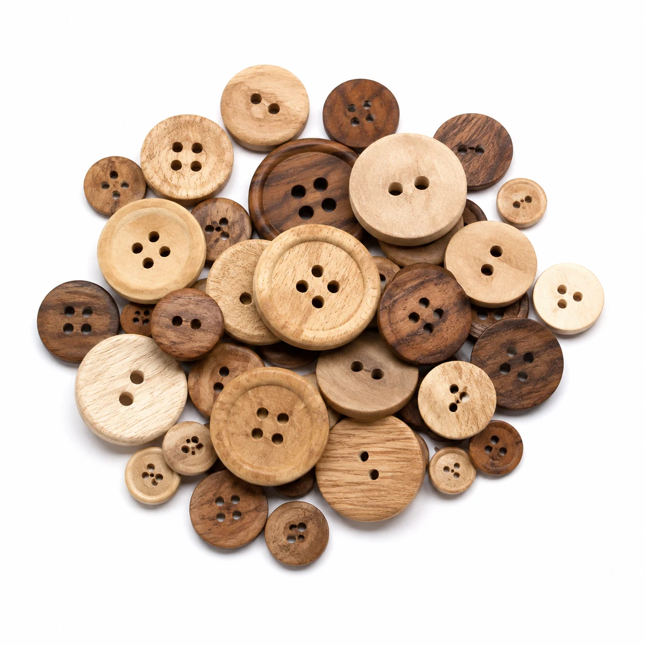 Wooden Buttons for Baby Sweaters (Mixed Sizes)