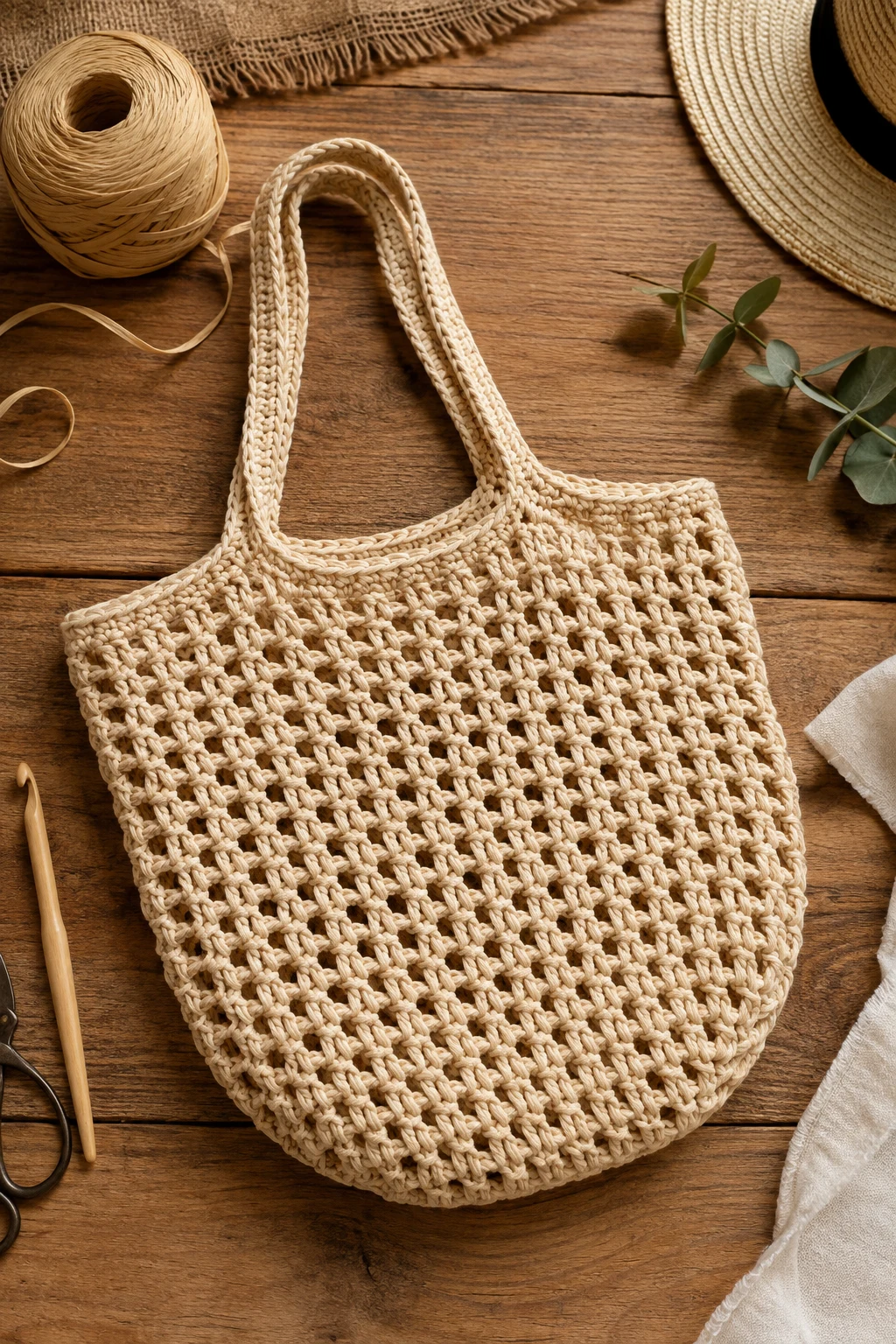 Raffia-Style Summer Crochet Bag — crochet bag aesthetic style outfit