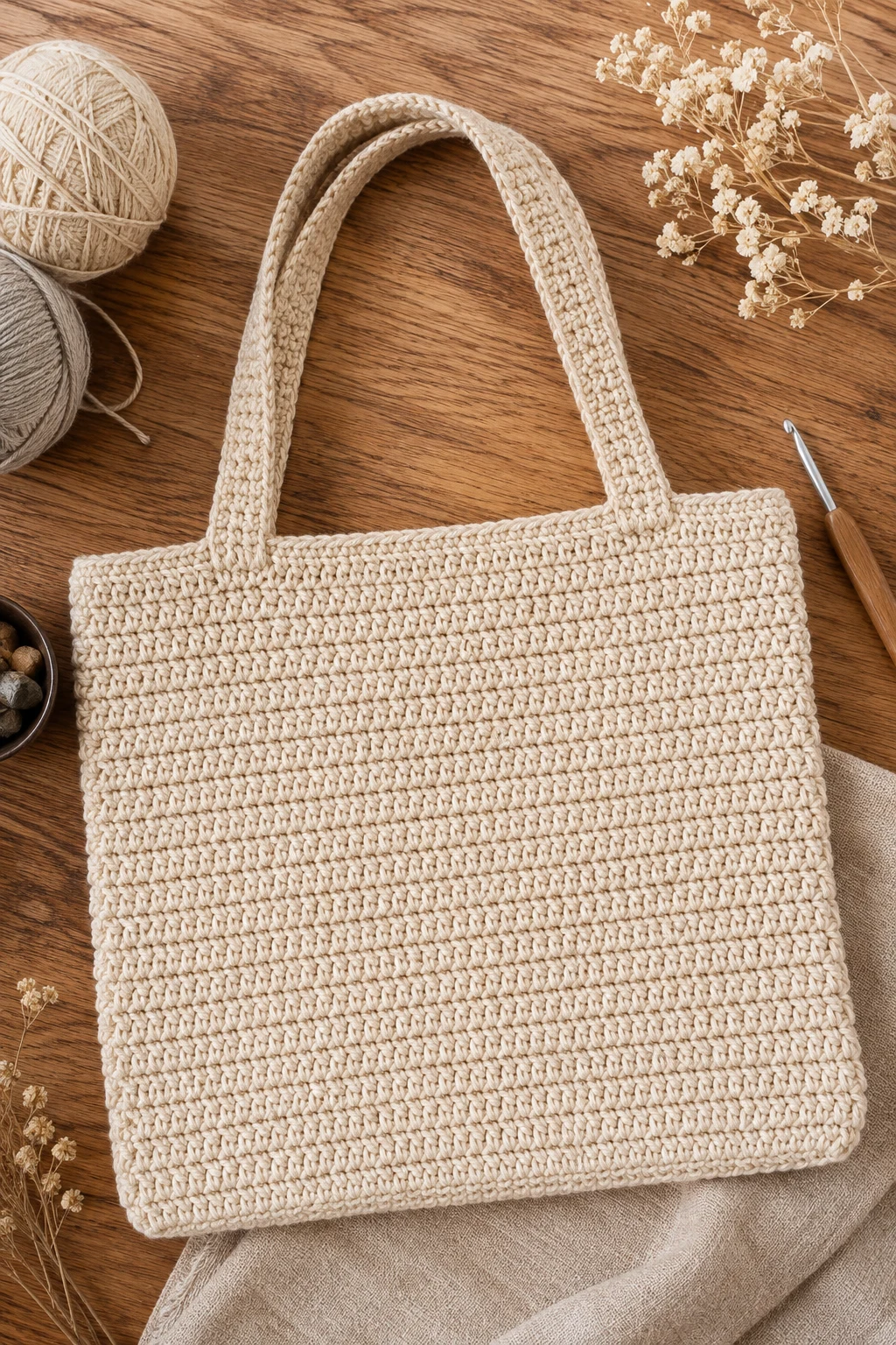 Classic Single-Crochet Strap — crochet bag handles style outfit