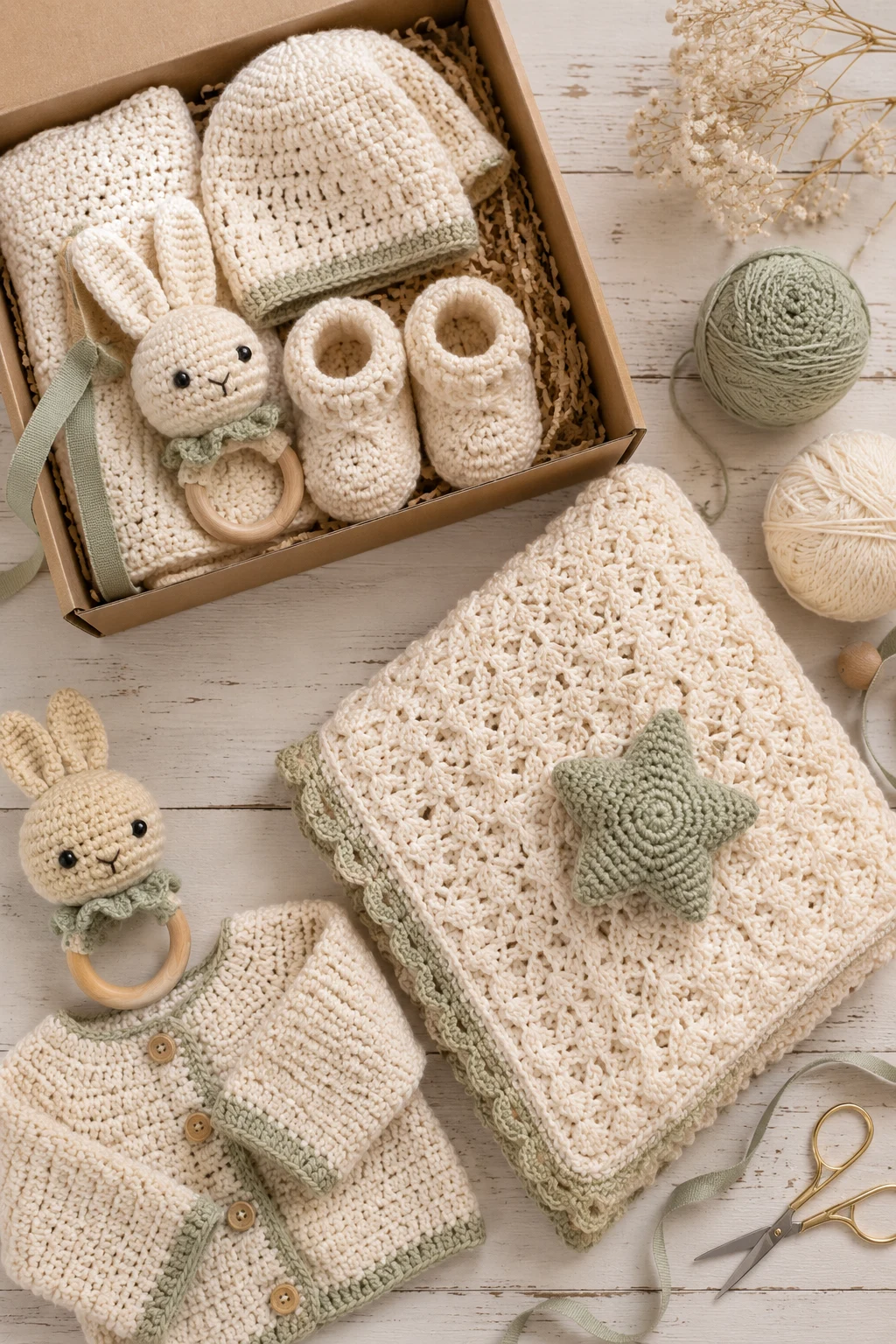 Crochet Baby Gift Sets — crochet business ideas style outfit