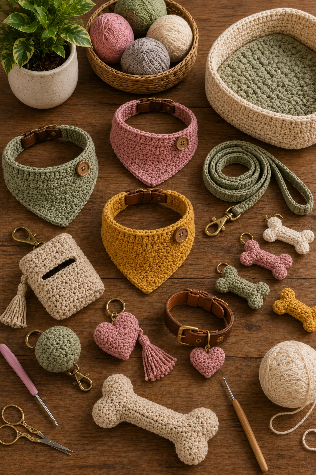 Crochet Pet Accessories — crochet business ideas style outfit