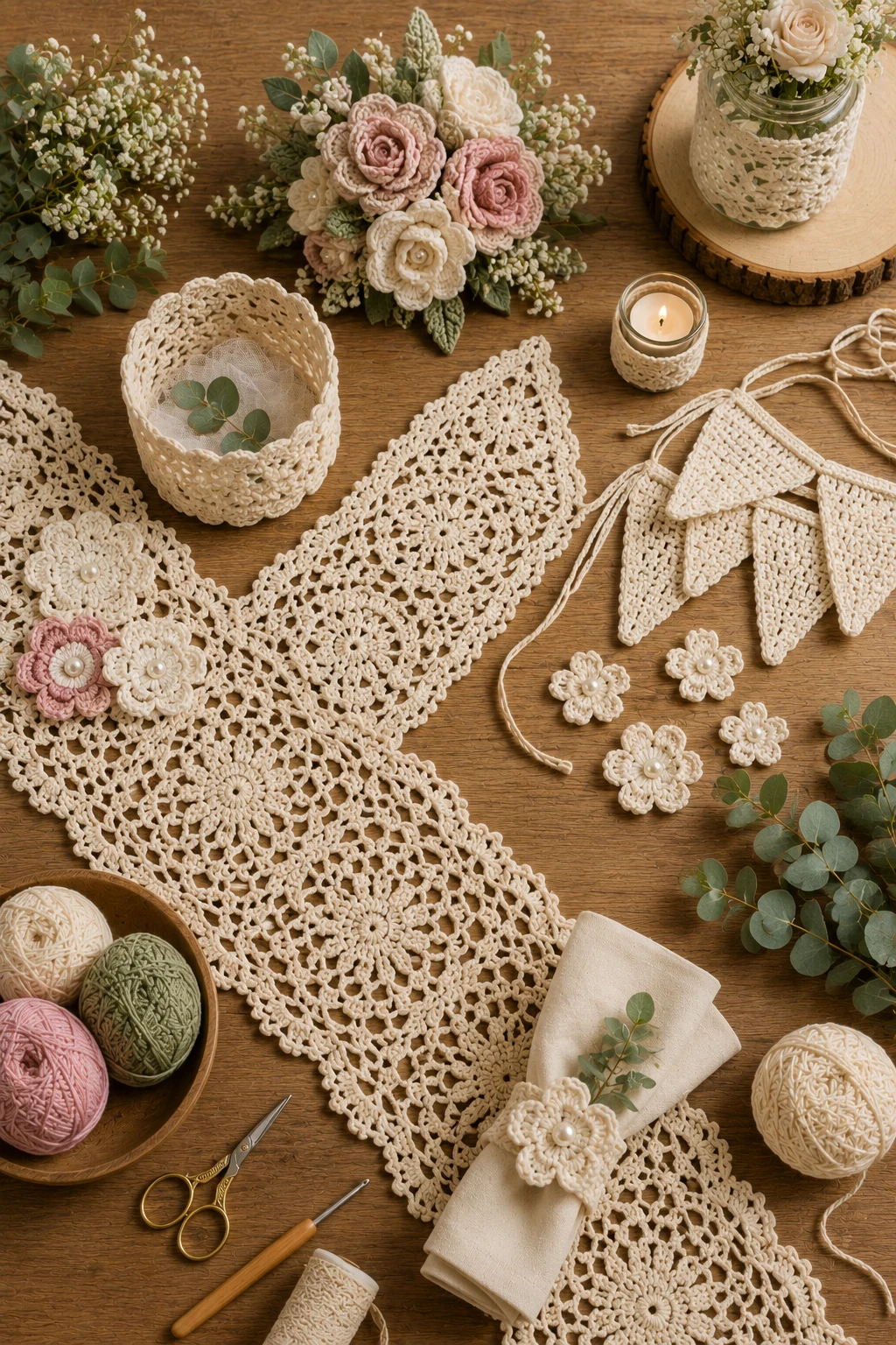 Crochet Wedding & Event Décor — crochet business ideas style outfit