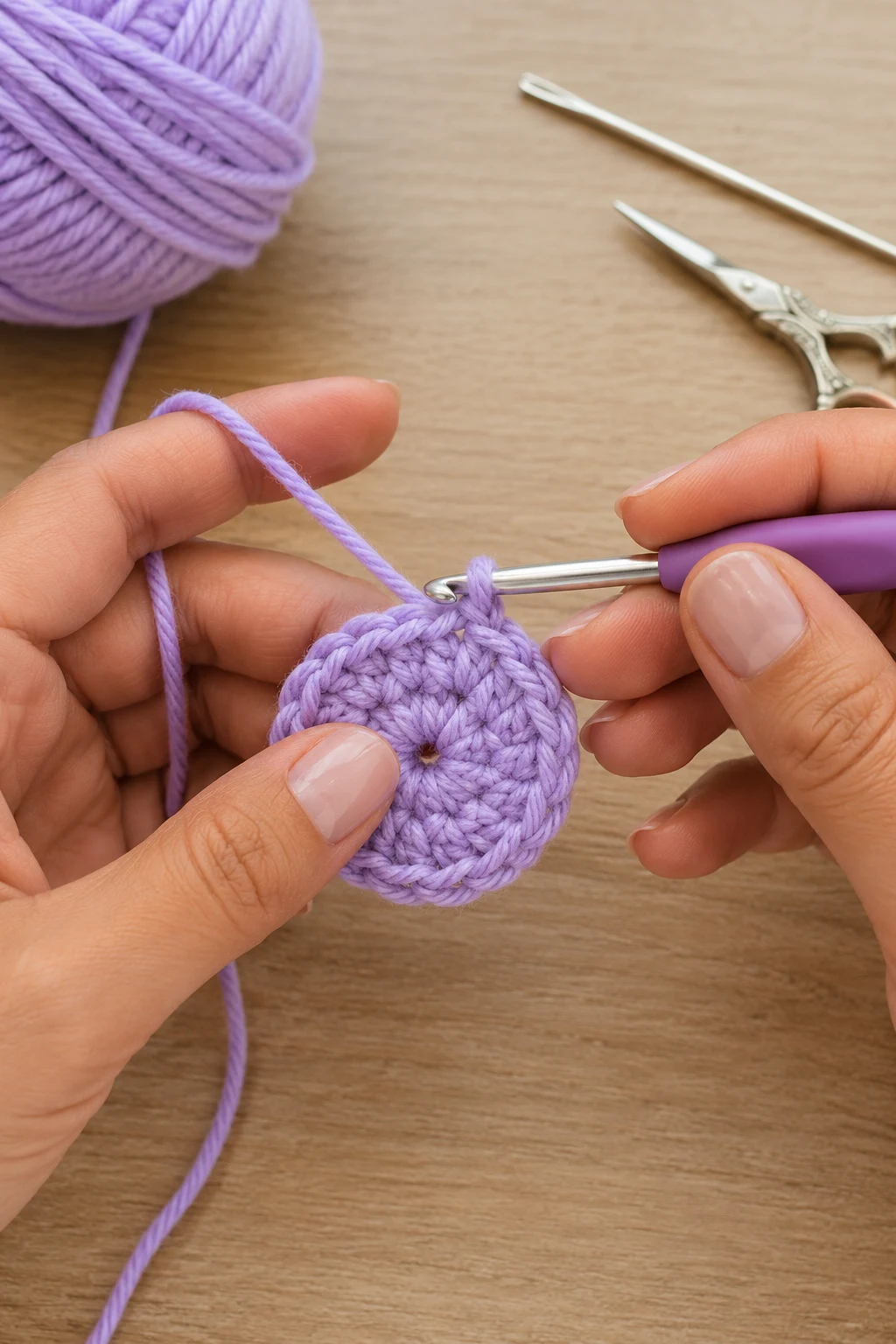 hands actively performing the