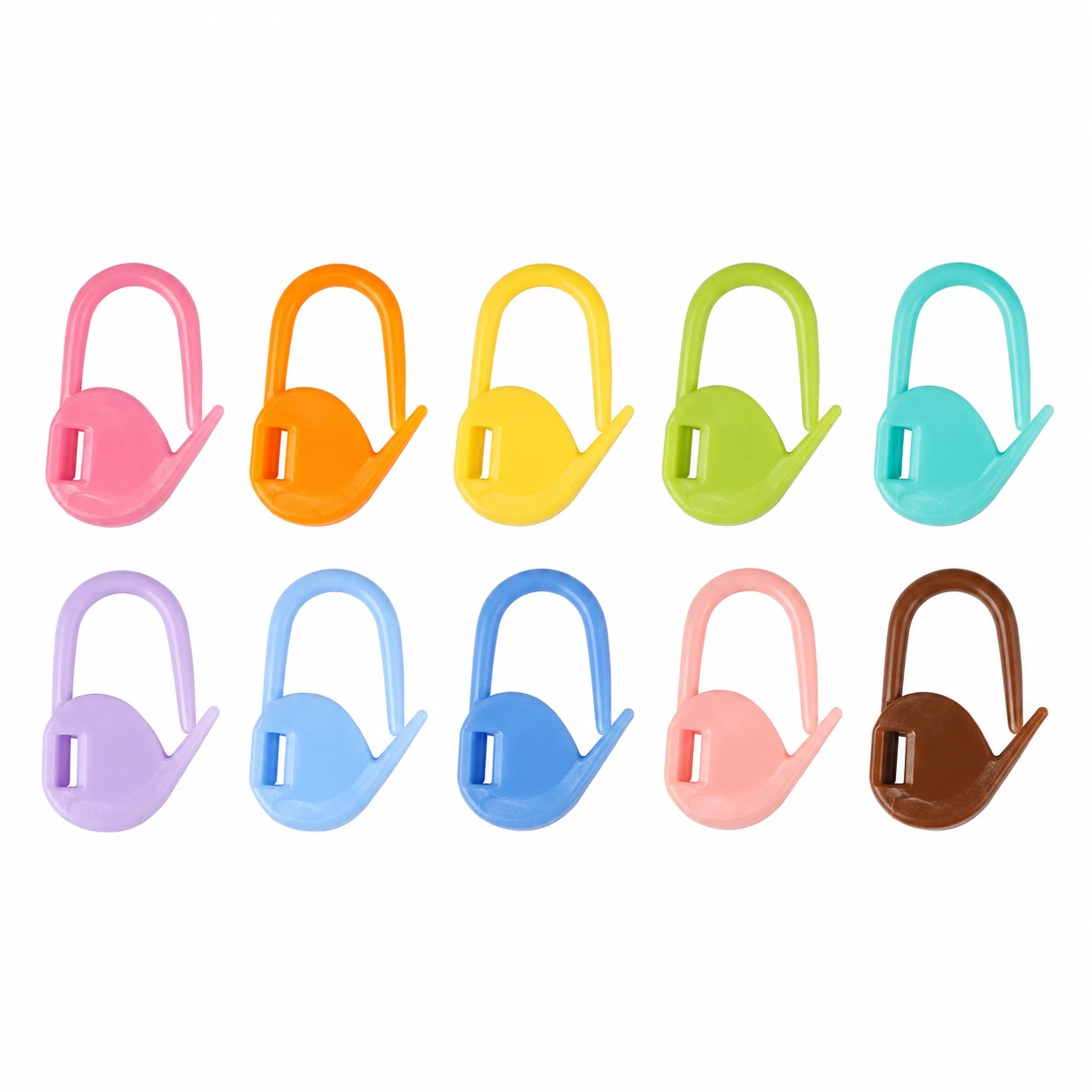 Clover Locking Stitch Markers Small Assorted Colors