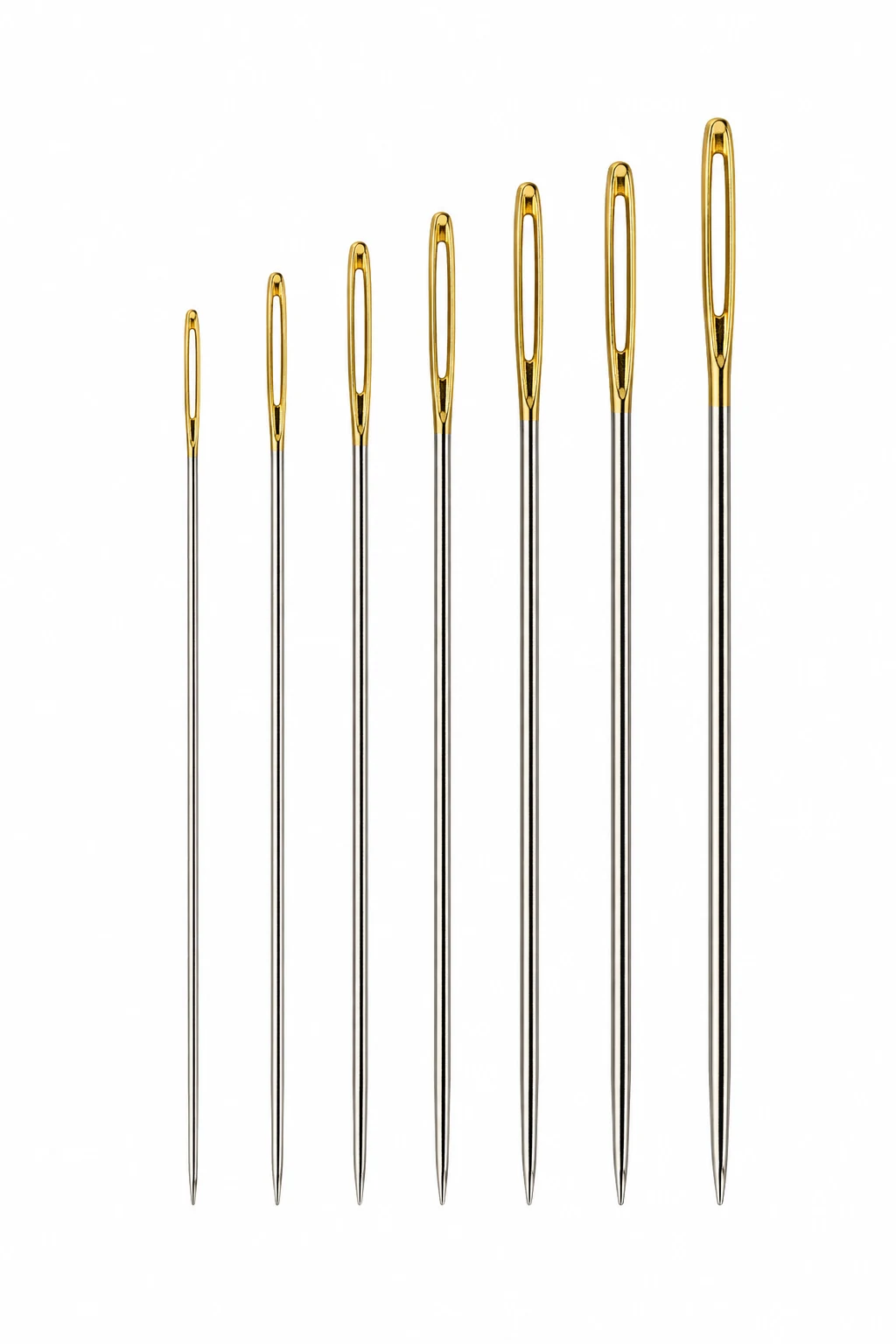 Clover Gold Eye Embroidery Needles, Size 3-9