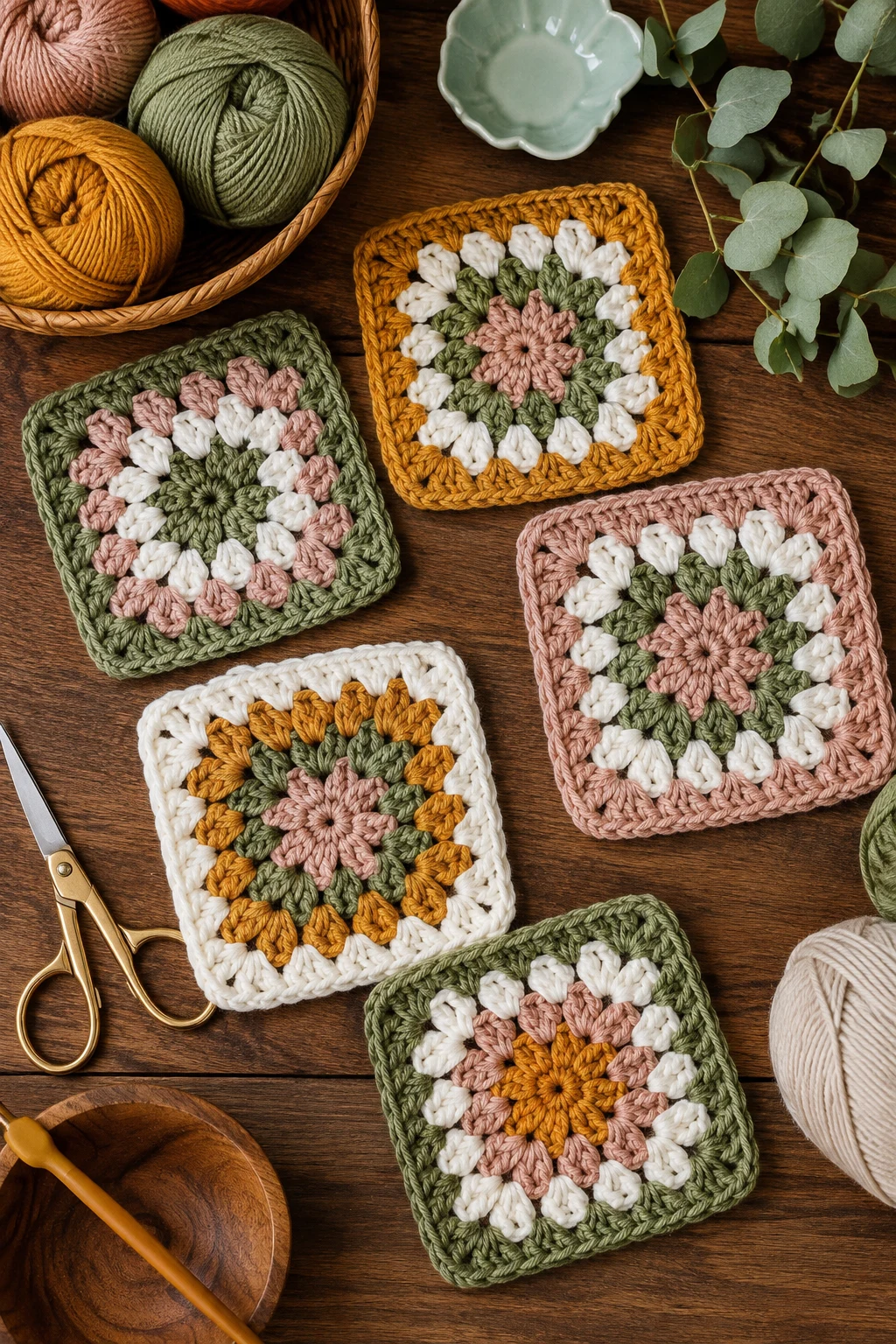 Granny Square Classics — crochet coaster ideas style outfit