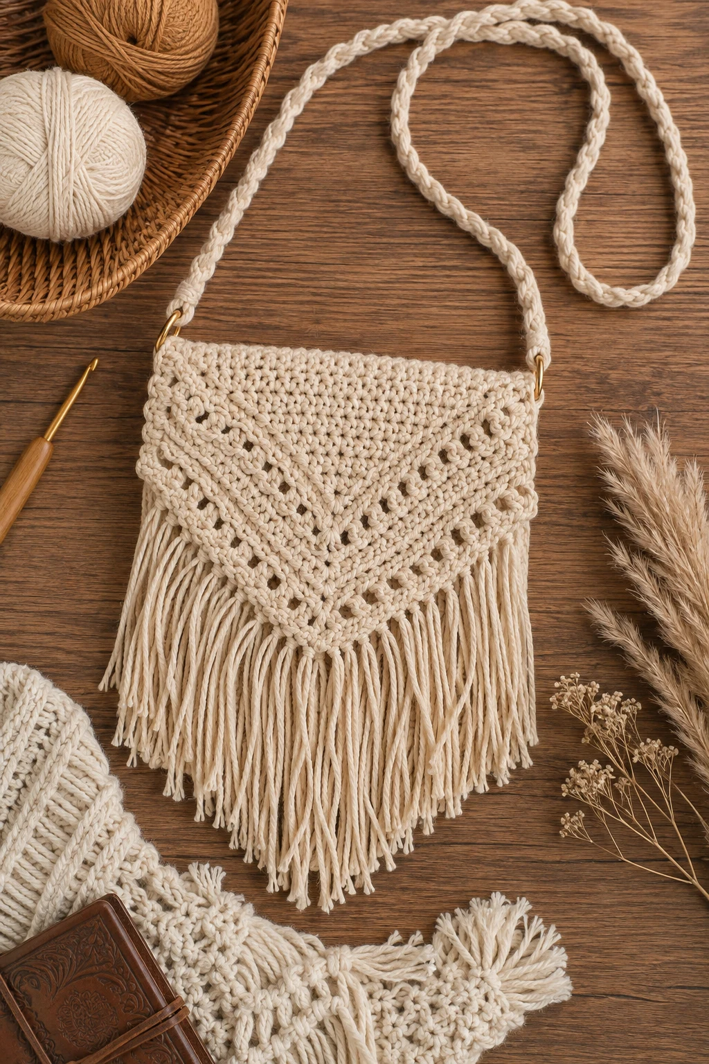 Boho Fringe Crossbody — crochet crossbody bag style outfit