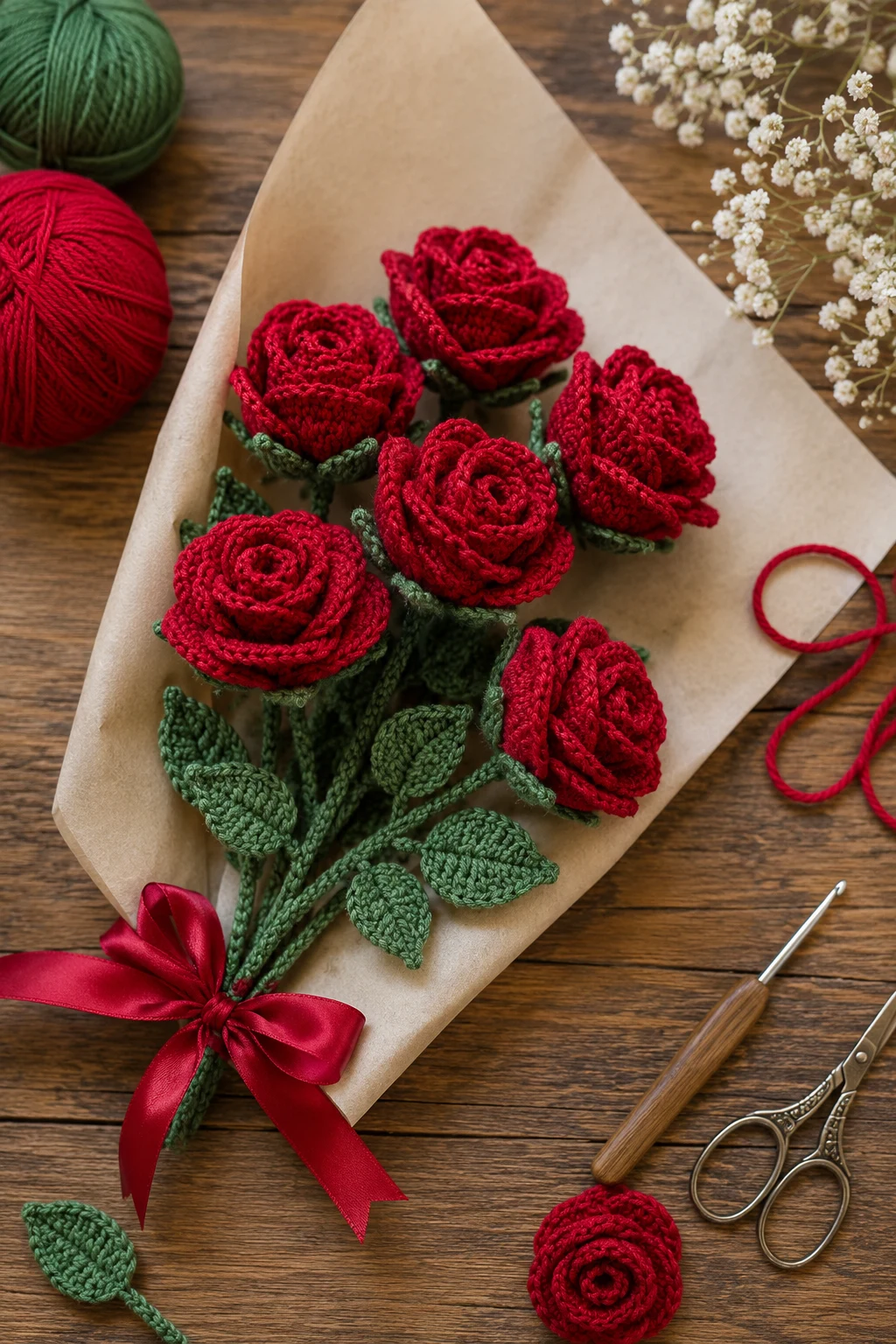 Crochet Rose Ideas for Romantic Gifts — crochet flower ideas style outfit