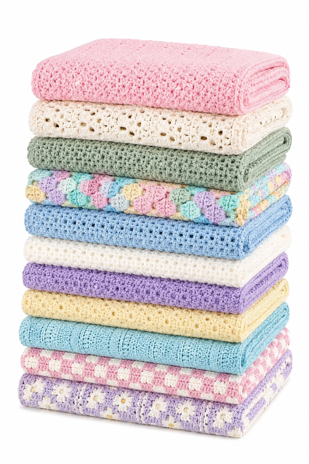 Crochet Baby Blankets: 12 Easy Patterns