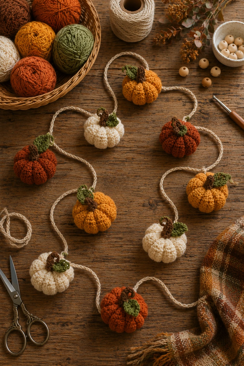 Mini Pumpkins for Autumn — crochet garland ideas style outfit