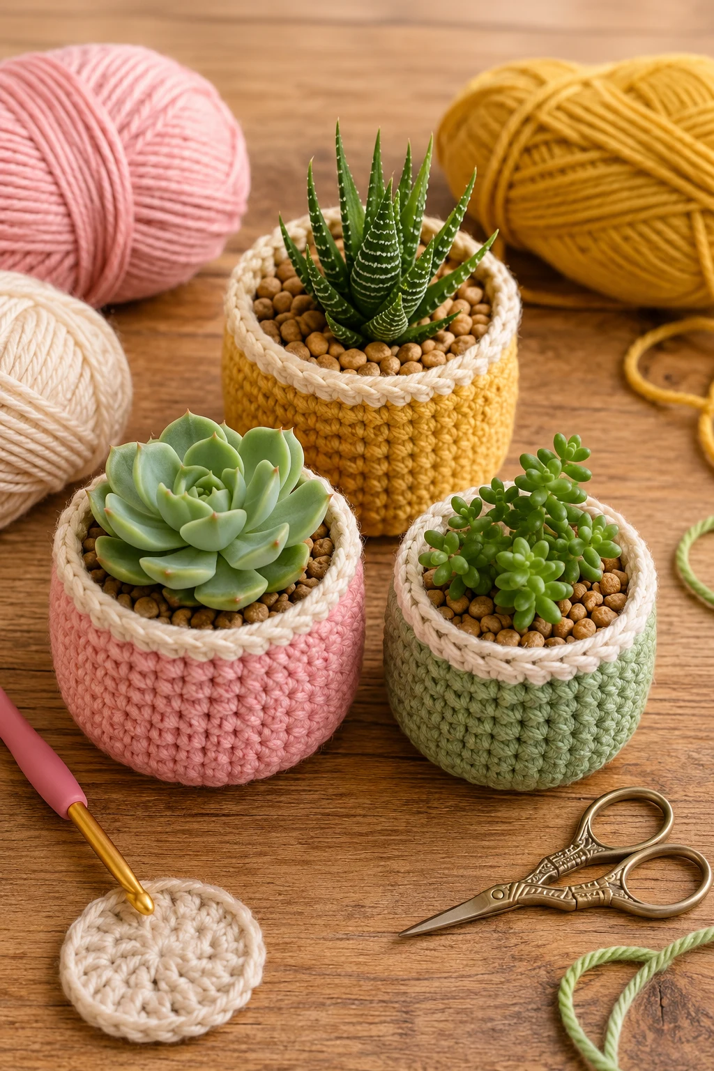 Mini Succulent Pots Everyone Loves — crochet gift ideas for friends style outfit
