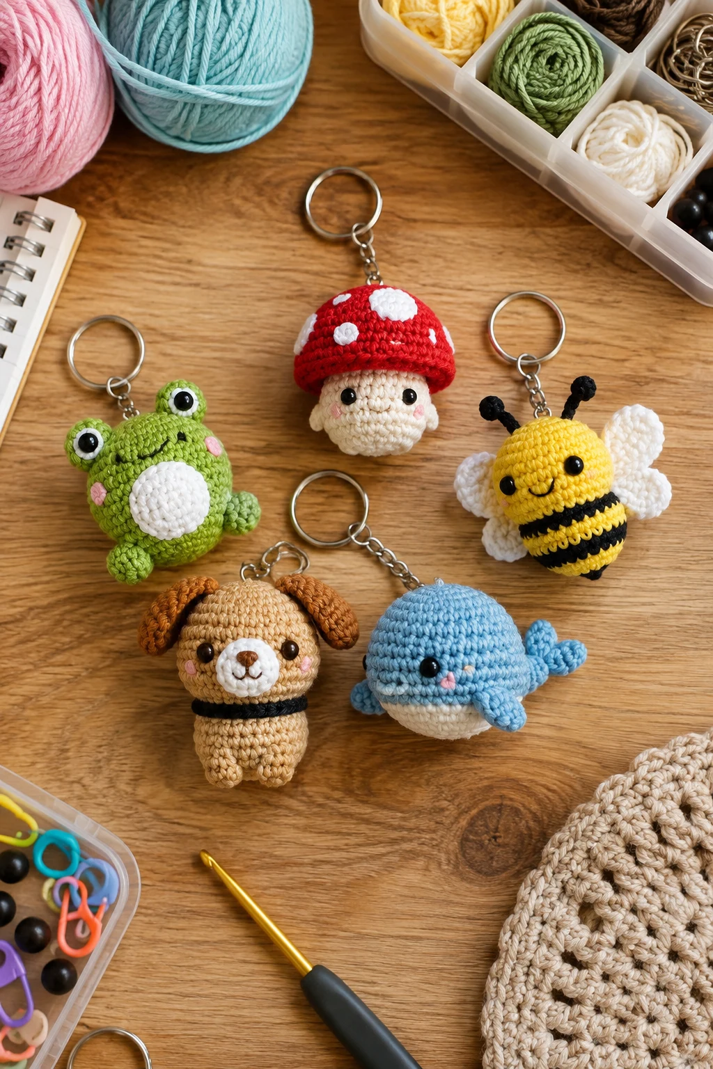 Cute Amigurumi Keychain Friends Will Carry Everywhere — crochet gift ideas for friends style outfit