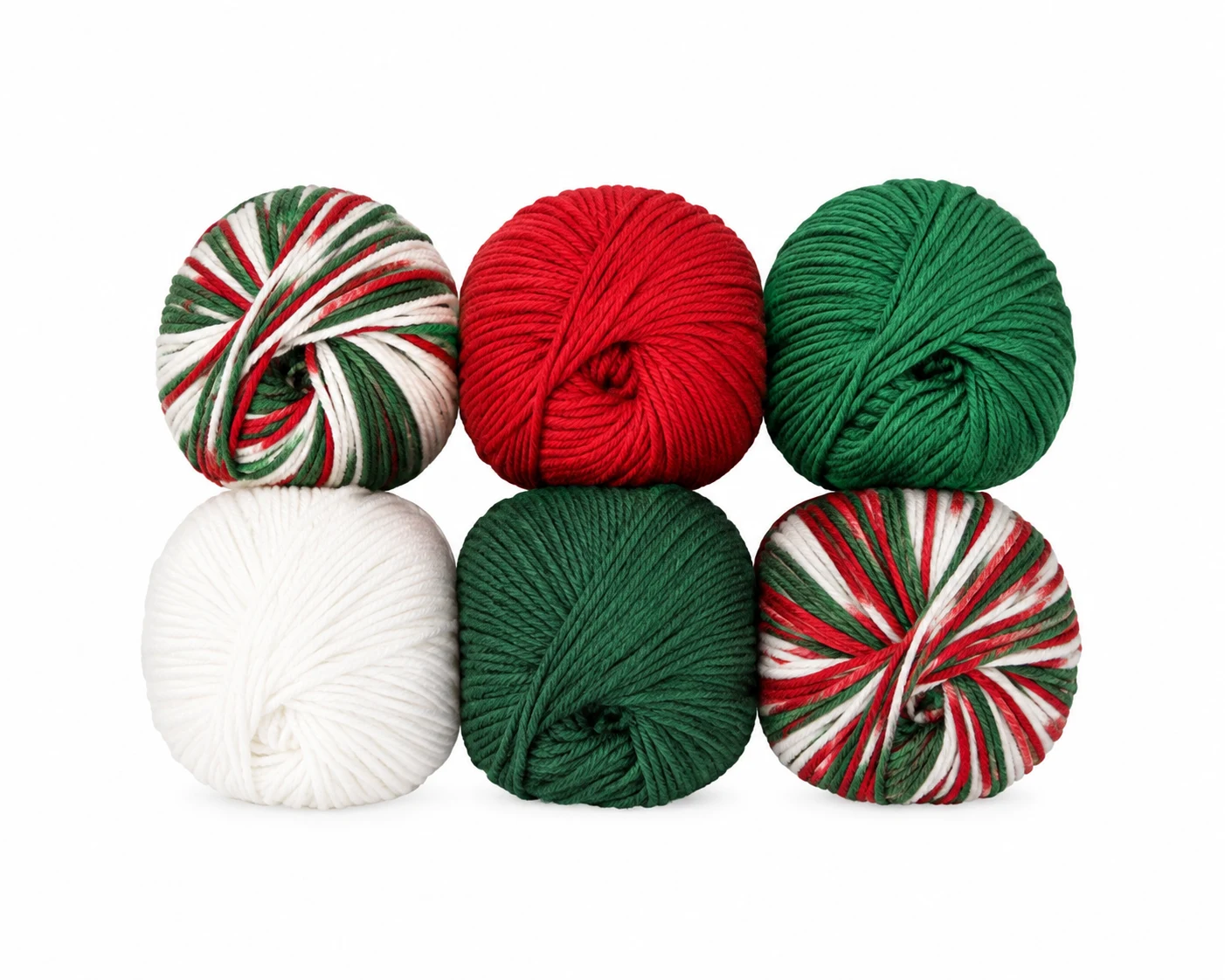 Lion Brand 24/7 Cotton Yarn Multipack Christmas Colors