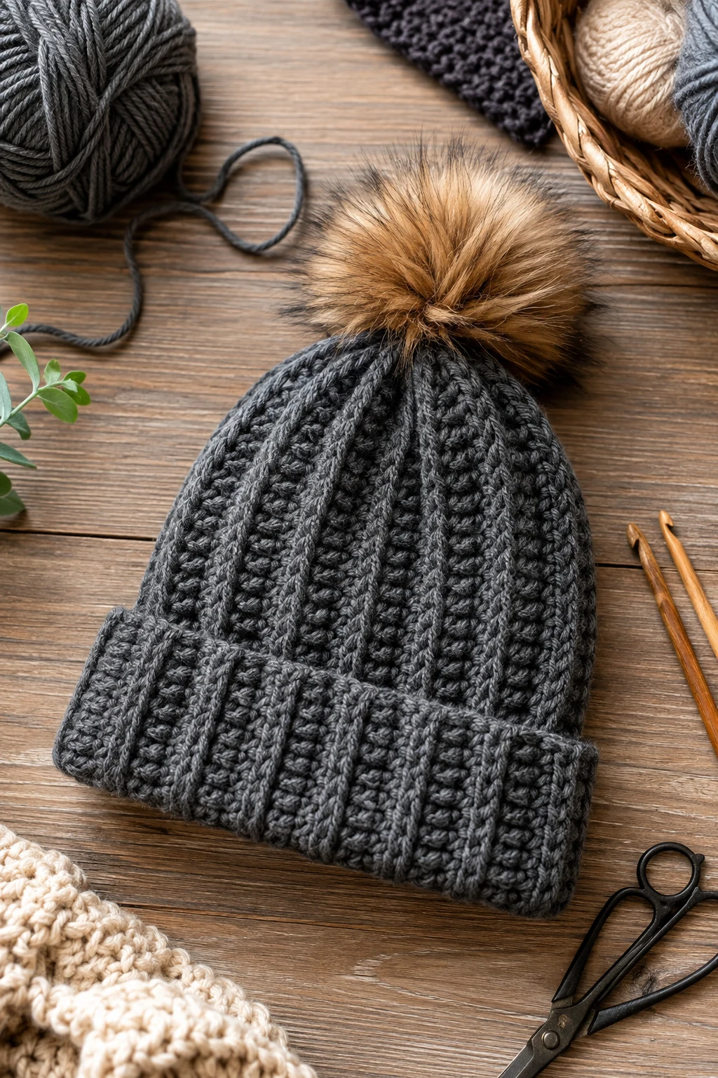 Classic Ribbed Beanie — crochet gift ideas for men style outfit, worn by a stylish man