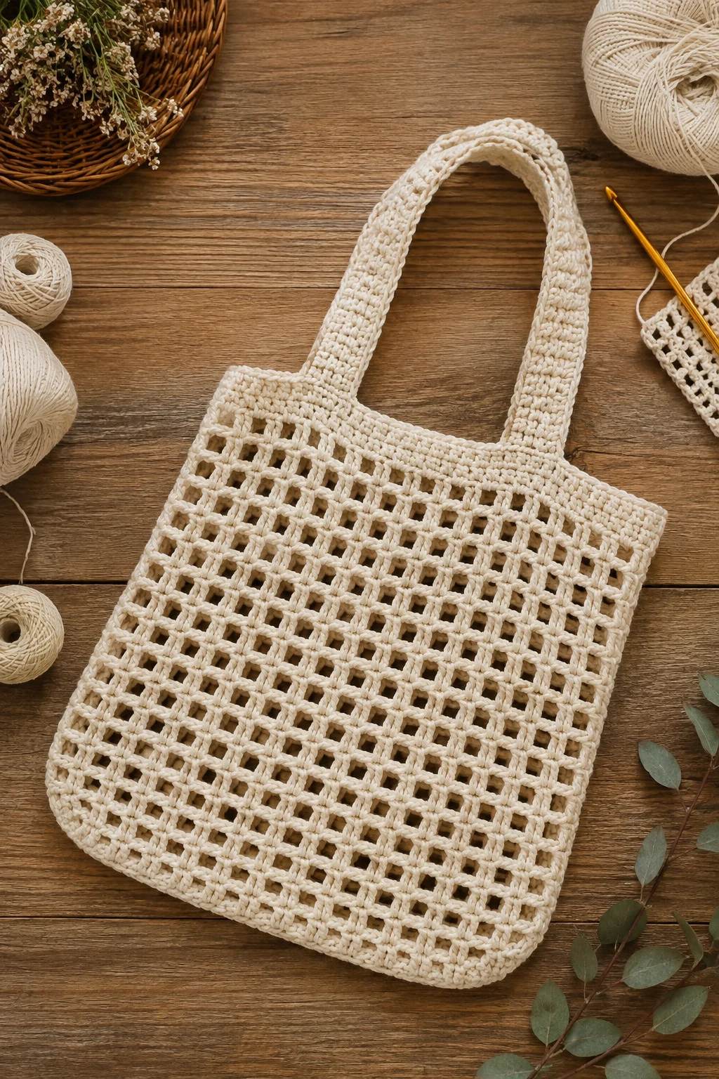 Ivory Mesh Crochet Hand Bag — crochet hand bag style outfit