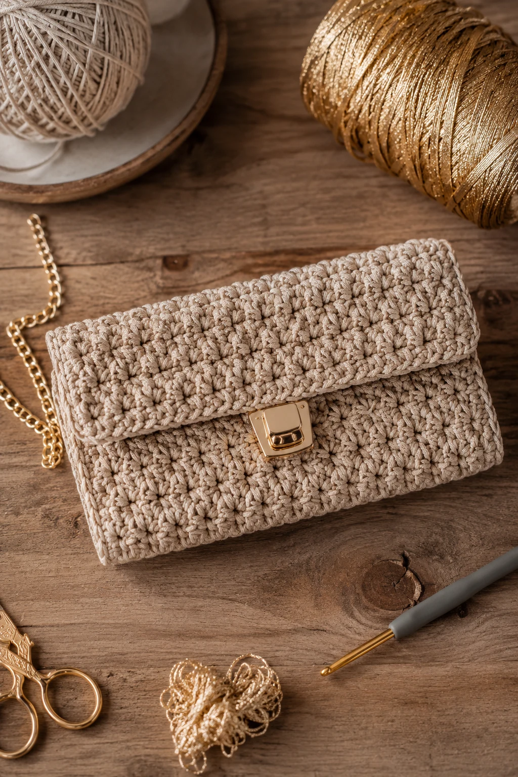 Elegant Evening Crochet Clutch — crochet ideas bag style outfit