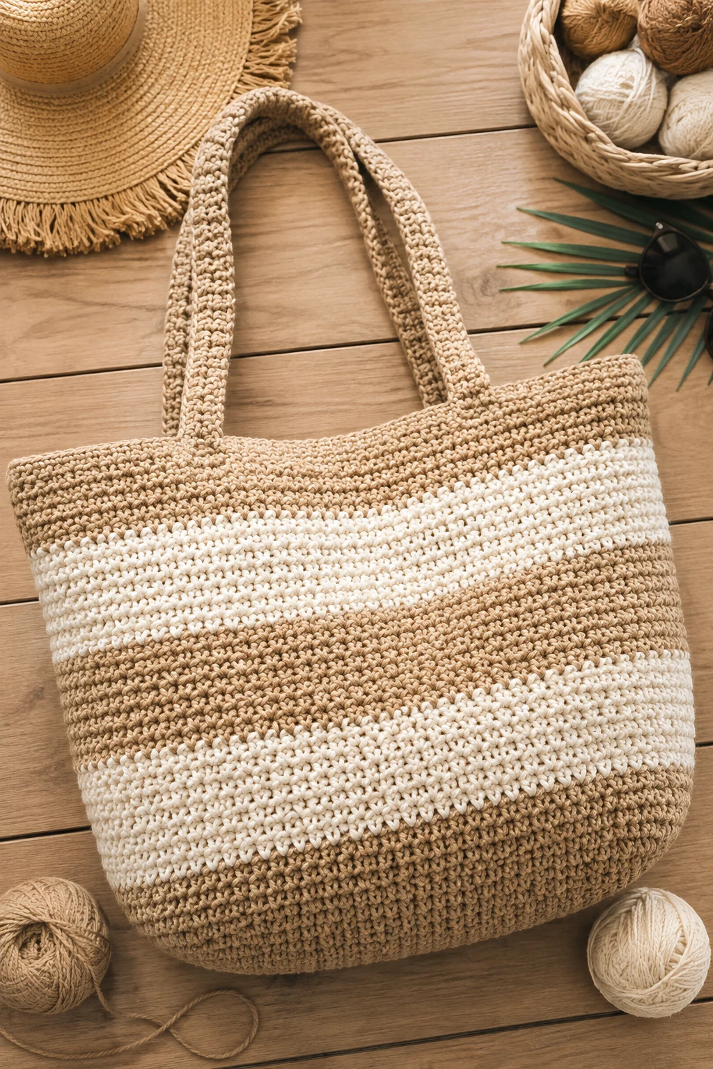 Oversized Crochet Beach Bag — crochet ideas bag style outfit