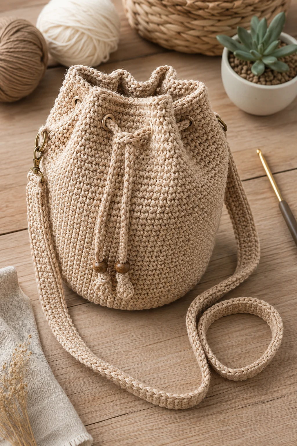 Crochet Bucket Bag — crochet ideas bag style outfit