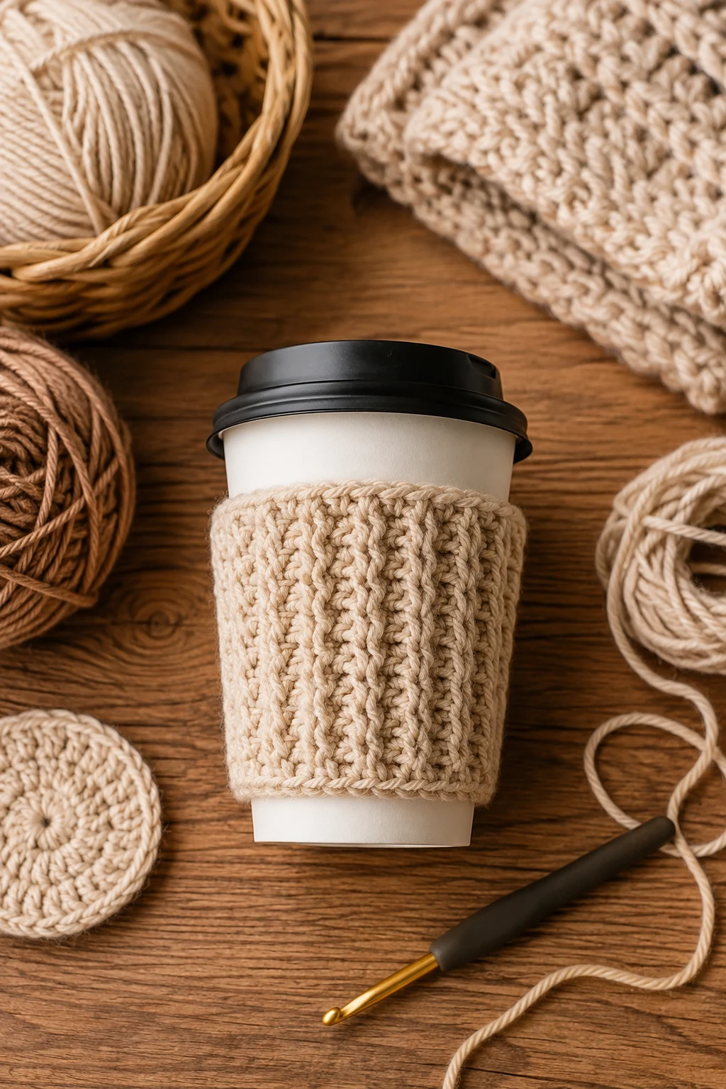 Cozy Crochet Car Cup Holder — crochet ideas for car style outfit
