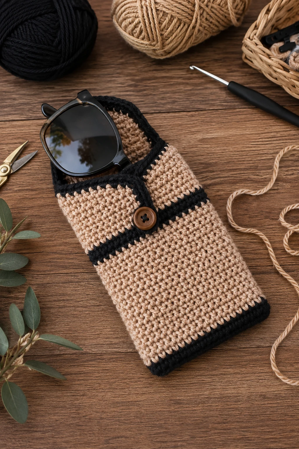 Crochet Sunglasses Case for the Car — crochet ideas for car style outfit