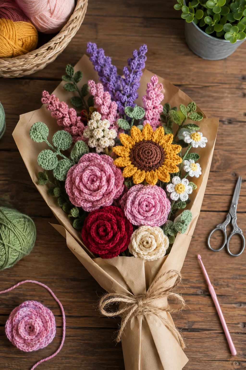 Flower Bouquet That Never Wilts — crochet ideas for gifts style outfit
