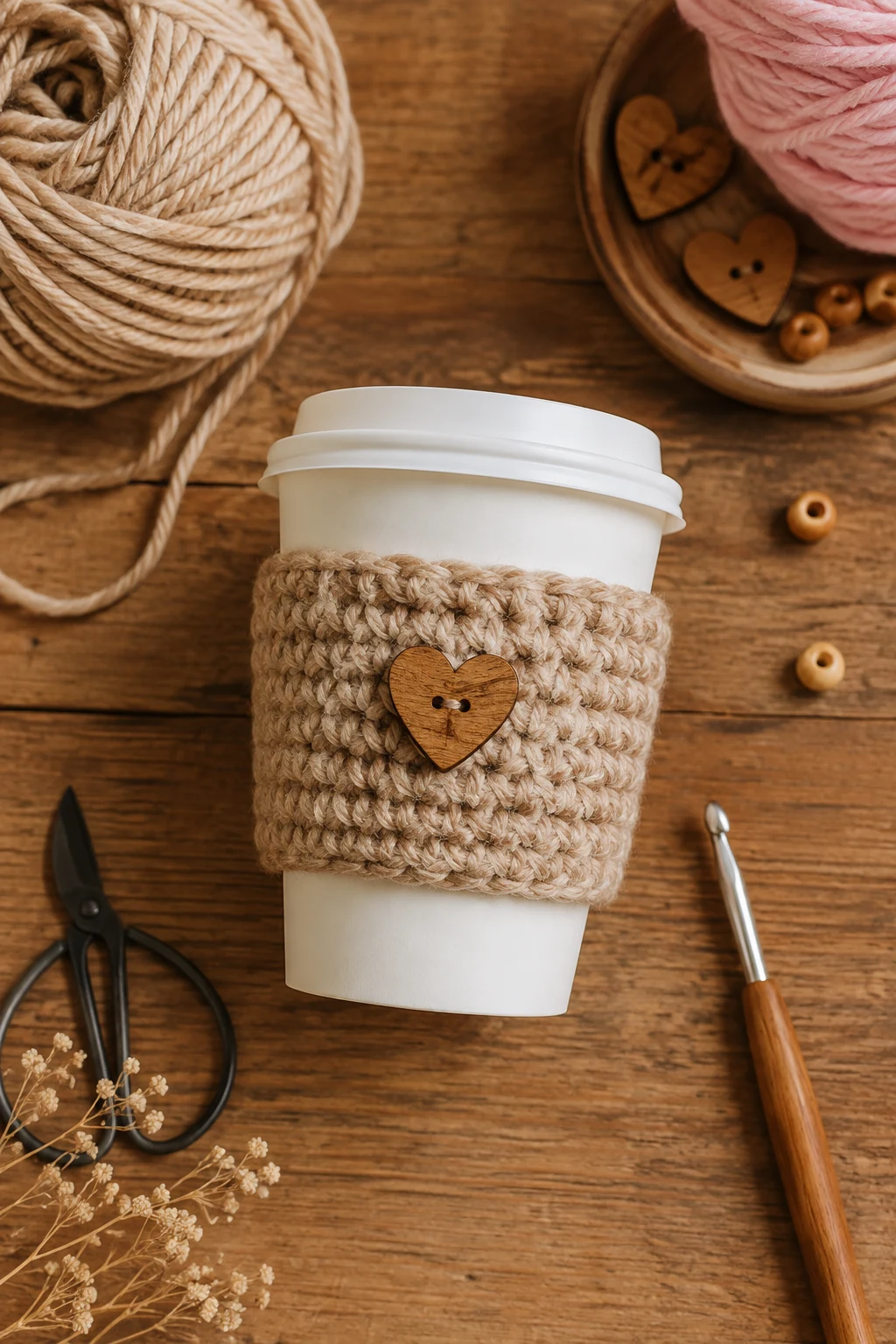 Personalized Coffee Cozy — crochet ideas for gifts style outfit