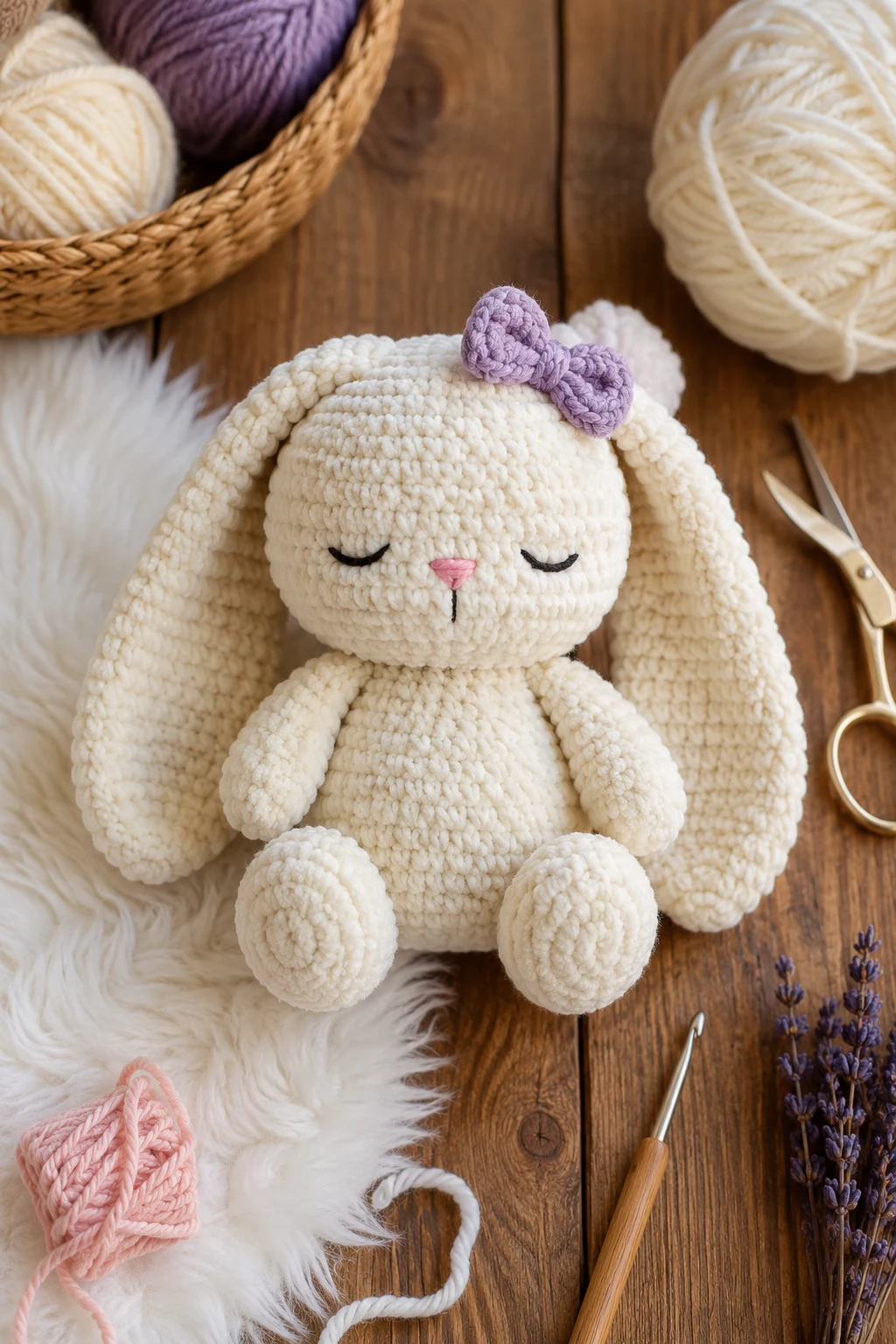 Sleepy Moon Bunny — crochet ideas plushies style outfit