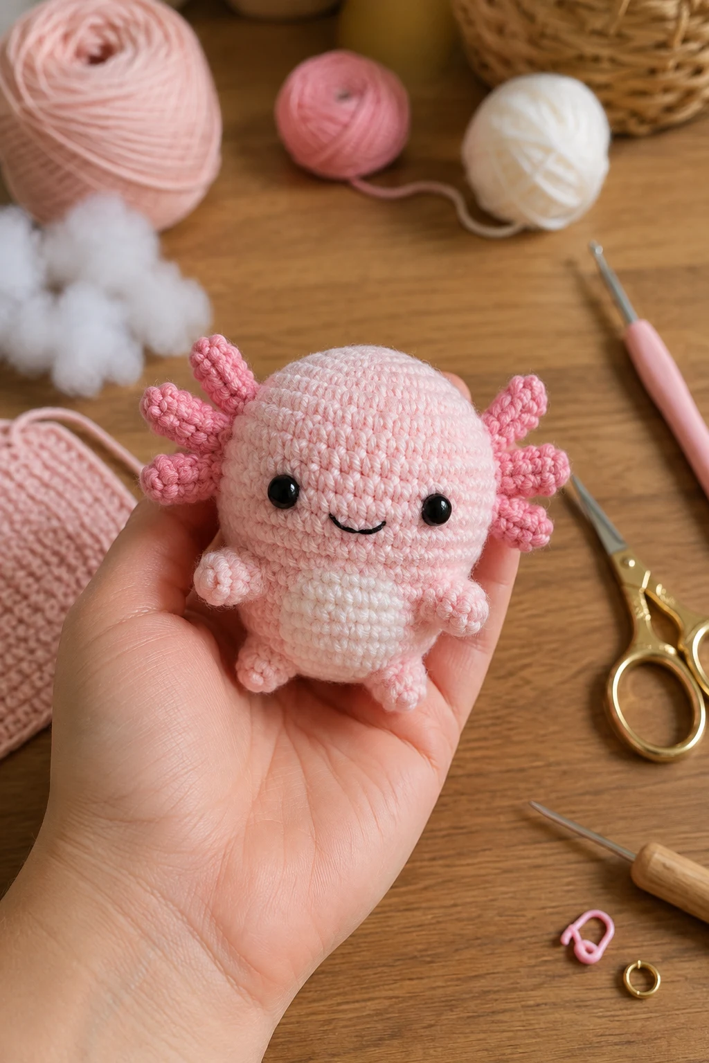 Pocket-Sized Axolotl — crochet ideas plushies style outfit