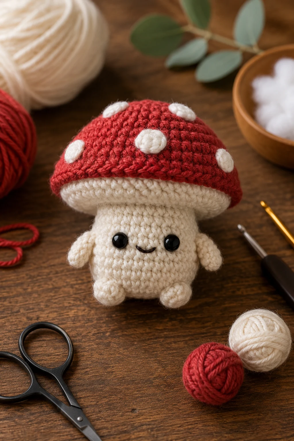 Mini Mushroom Buddy — crochet ideas plushies style outfit