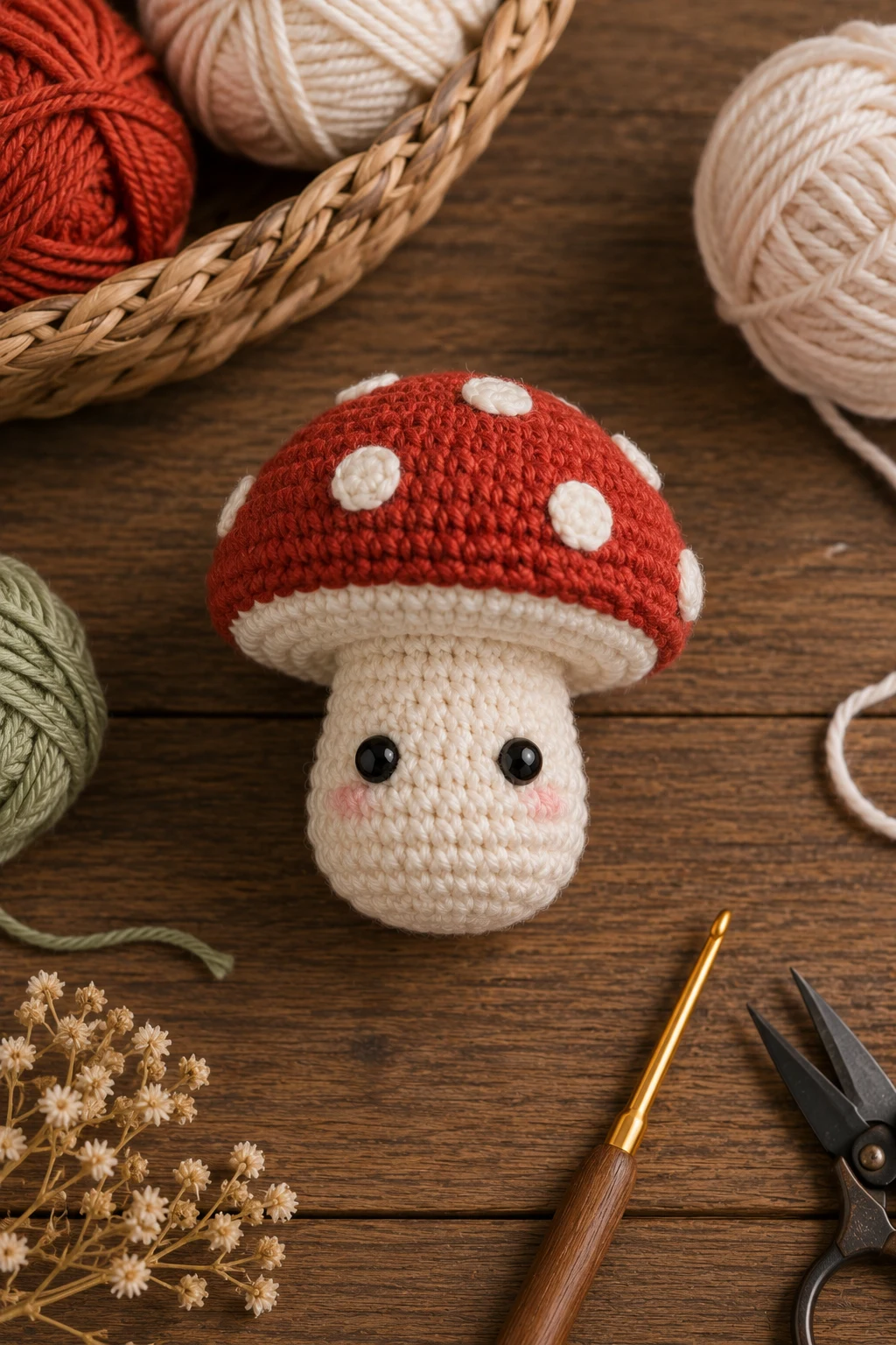 Mini Mushroom Plushie — Crochet ideas plushies style outfit
