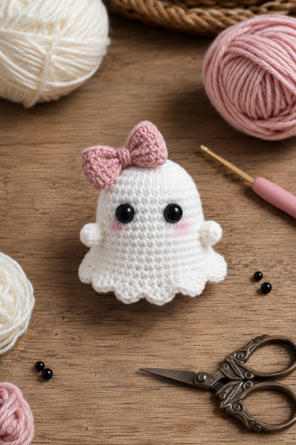 Tiny Ghost With a Bow — crochet ideas plushies style outfit