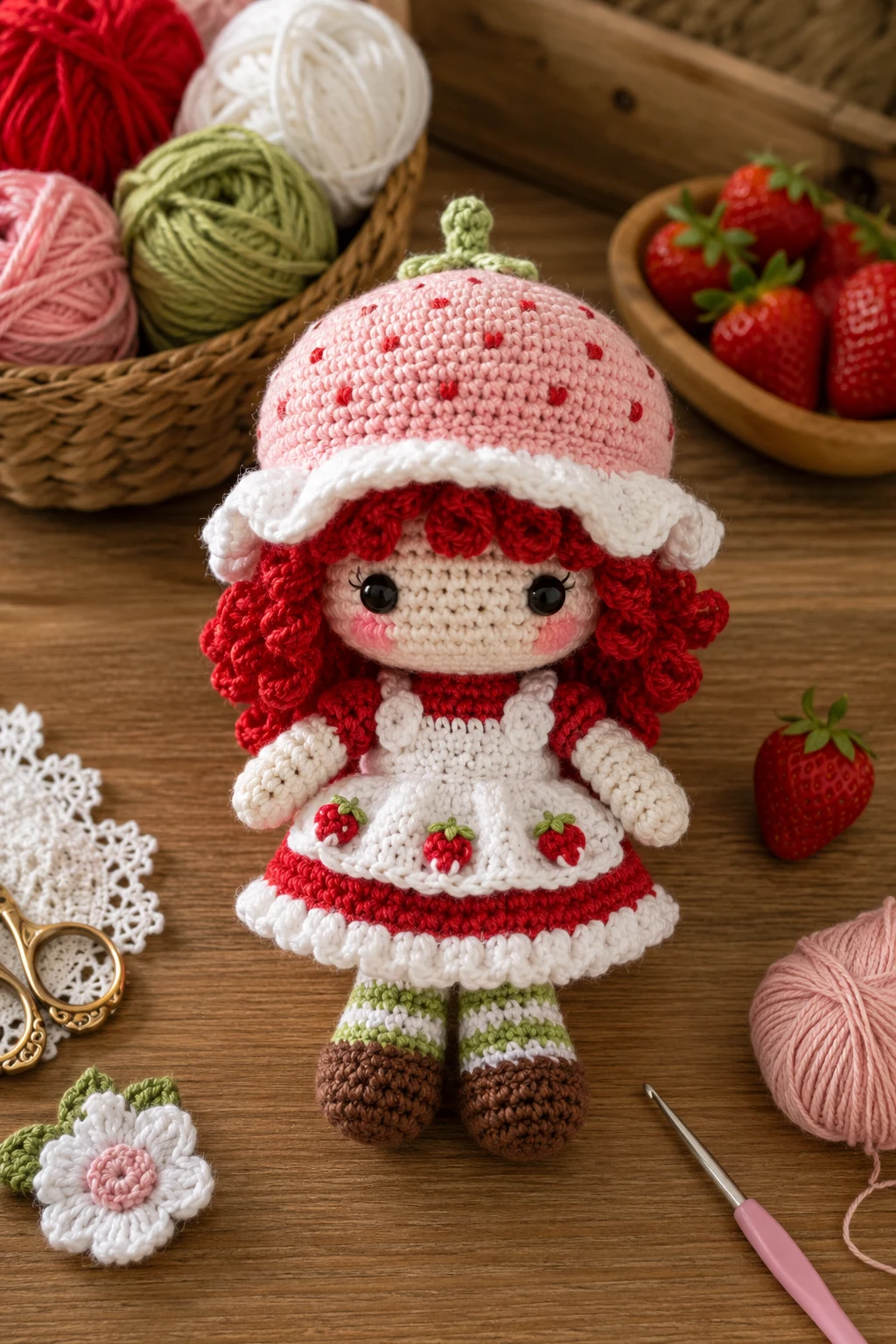 Strawberry Shortcake Plushie — crochet ideas plushies style outfit