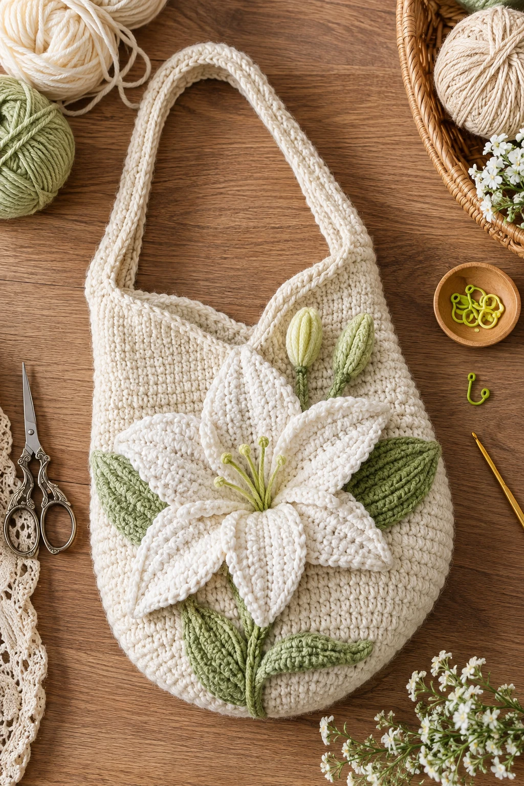 Crochet Lily Bag Pattern Free-Inspired Version — crochet lily bag style outfit