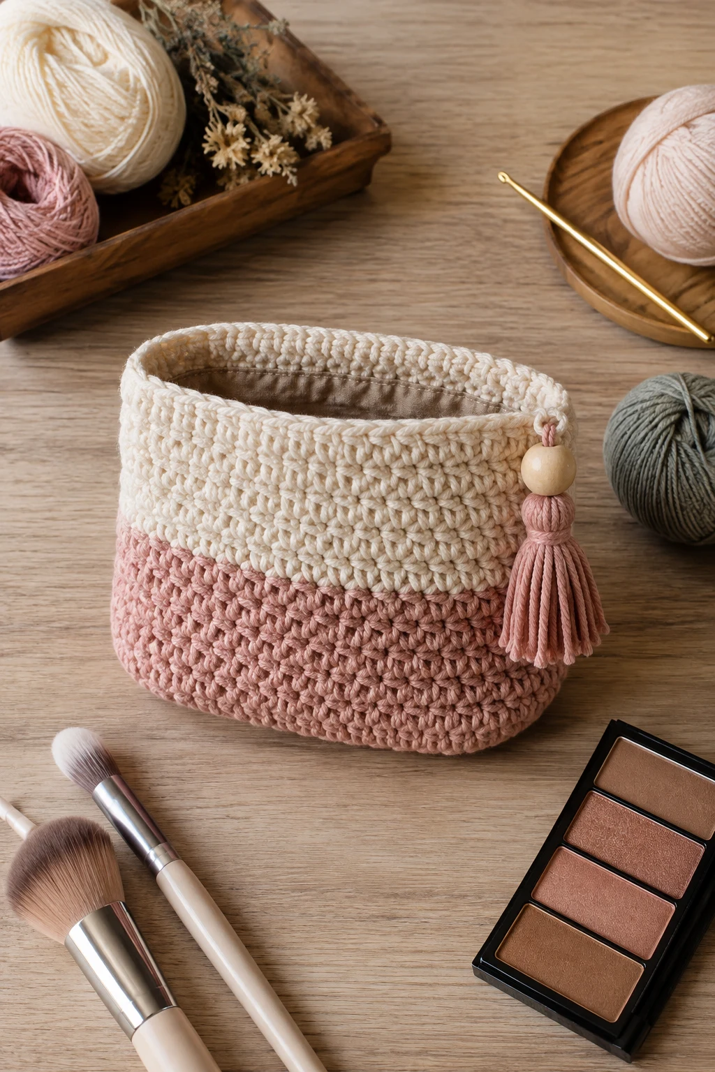 Crochet Makeup Bag No Zipper — crochet makeup bag style outfit