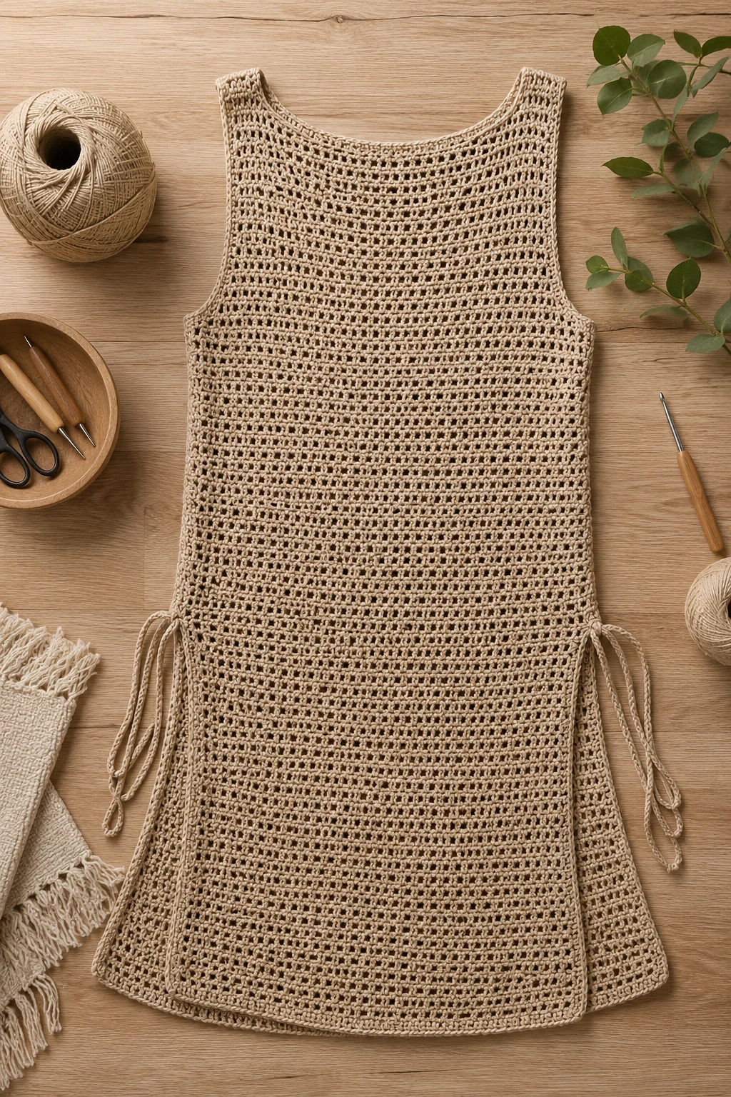 Crochet Tunic With Side Slits — Crochet Outfit Ideas Free Pattern style outfit