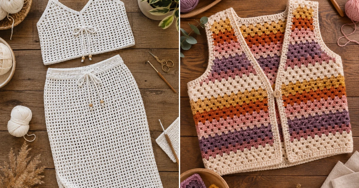 Crochet Outfit Ideas Free Pattern: 12 Top DIY Ideas Crochet Outfit Ideas Free Pattern