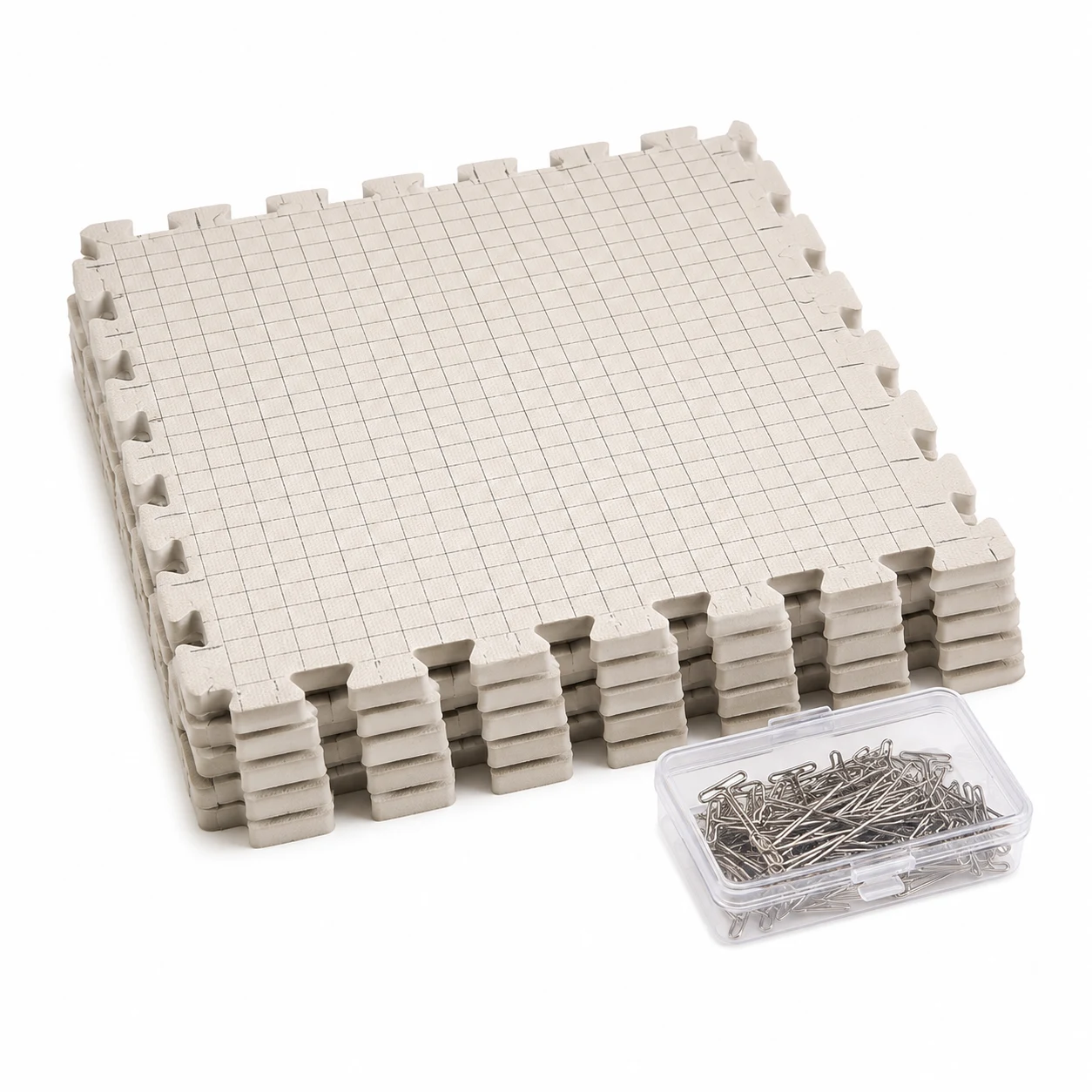 KnitIQ Extra Thick Blocking Mats with T-Pins