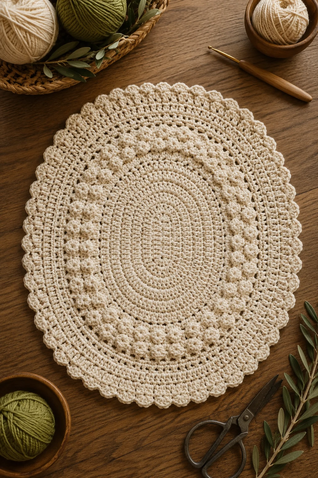 Textured Farm-to-Table — crochet placemat patterns free style outfit