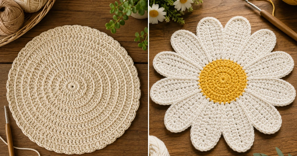 Crochet placemat patterns free: 20 Ultimate DIY Ideas crochet placemat patterns free