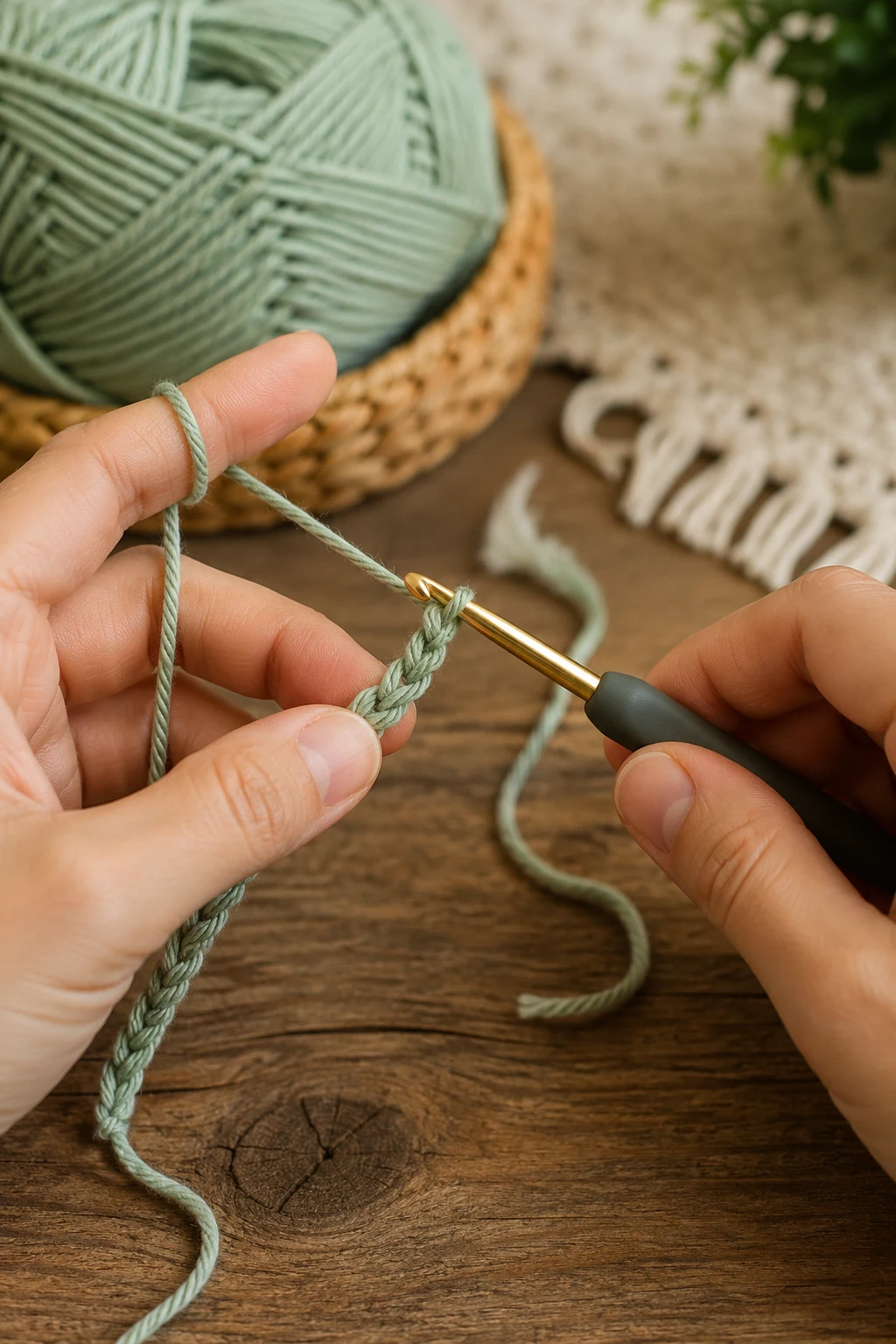 hands actively performing the