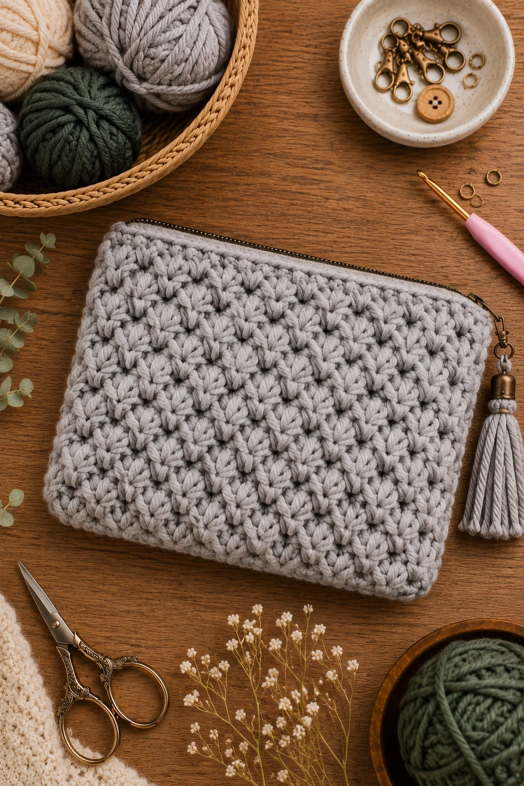The Chunky Winter Pouch — crochet pouch ideas style outfit