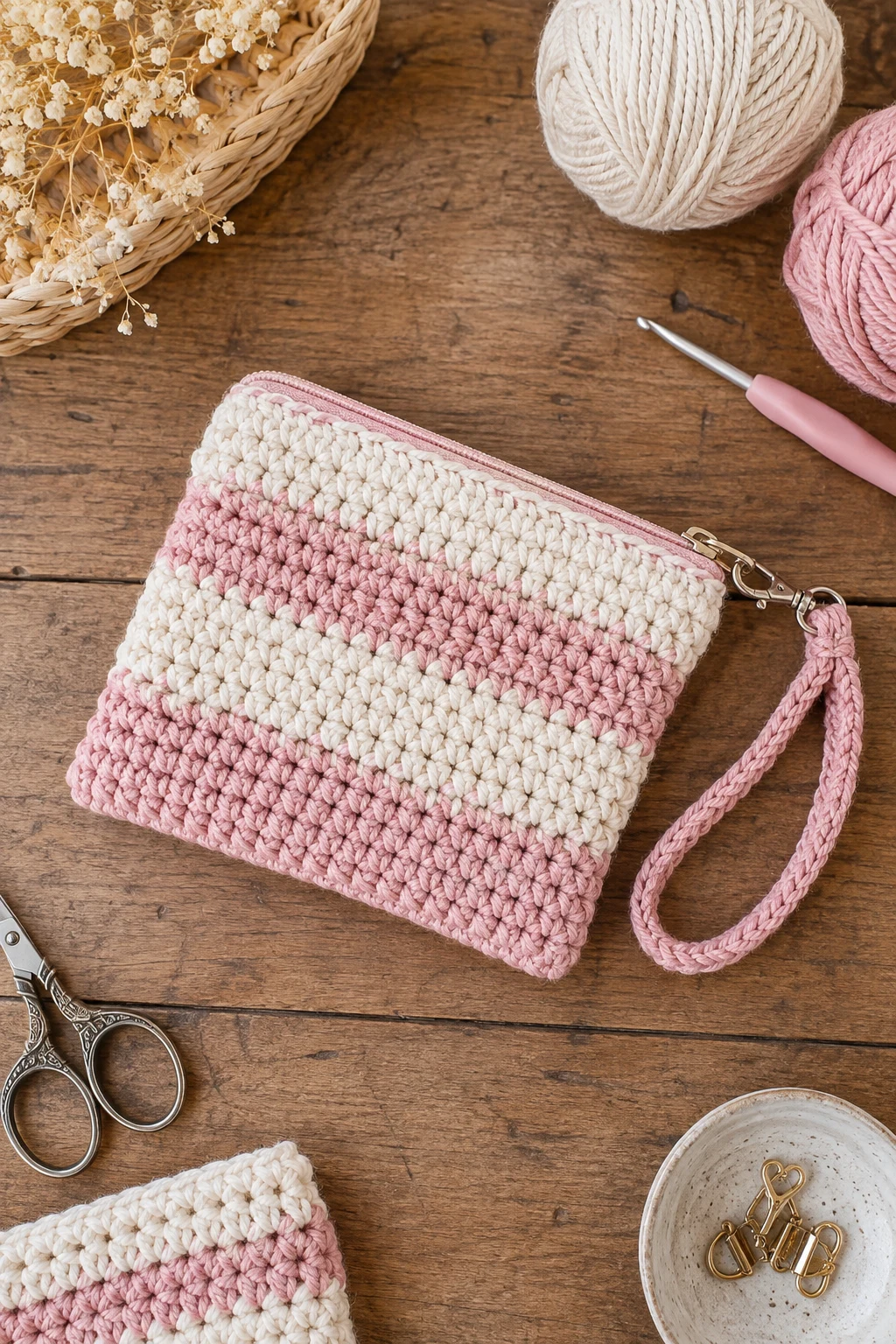 The Mini Pouch With a Wrist Strap — crochet pouch ideas style outfit