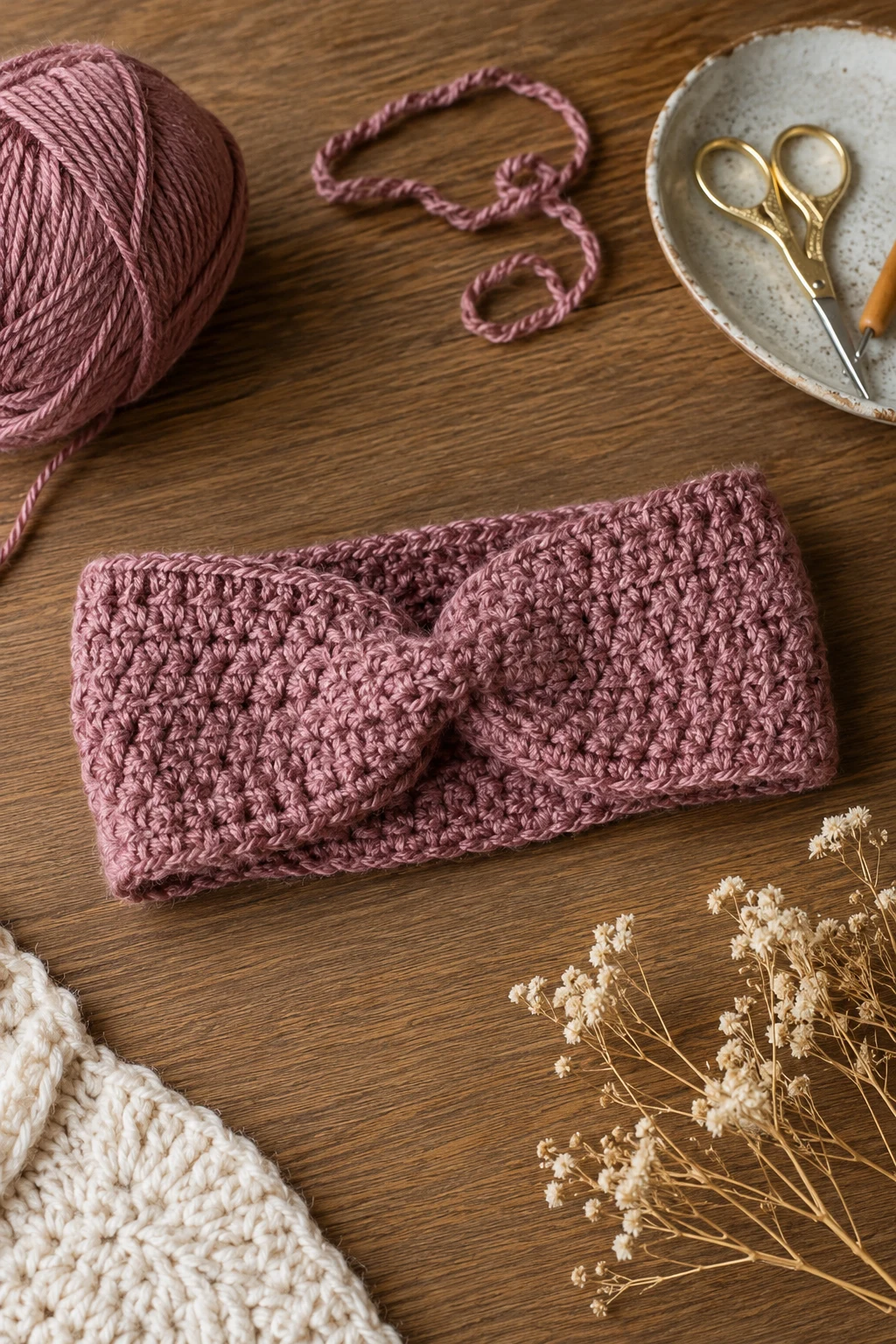 Crochet Present Ideas for Women: Textured Headband — crochet presents ideas style outfit