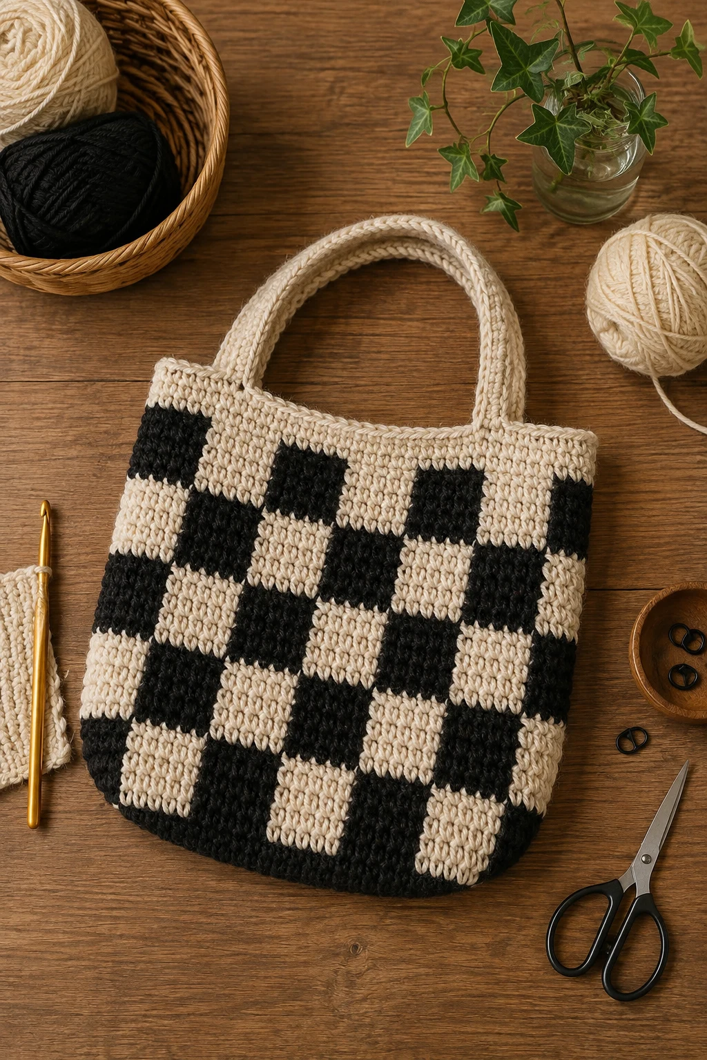 Checkerboard Crochet Purse Ideas — crochet purse ideas style outfit